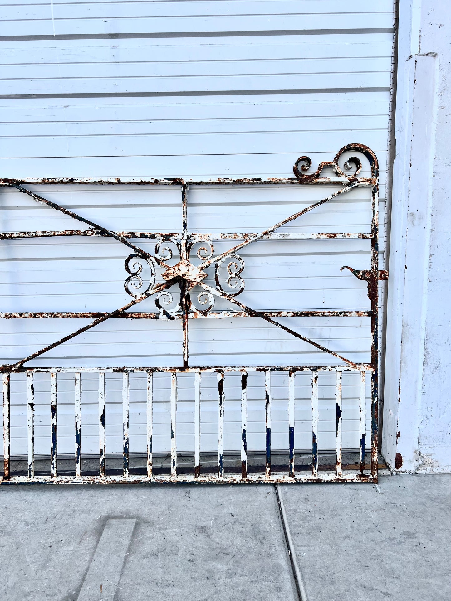 French Cast Iron Painted Gate