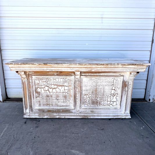 Distressed Painted Store Counter