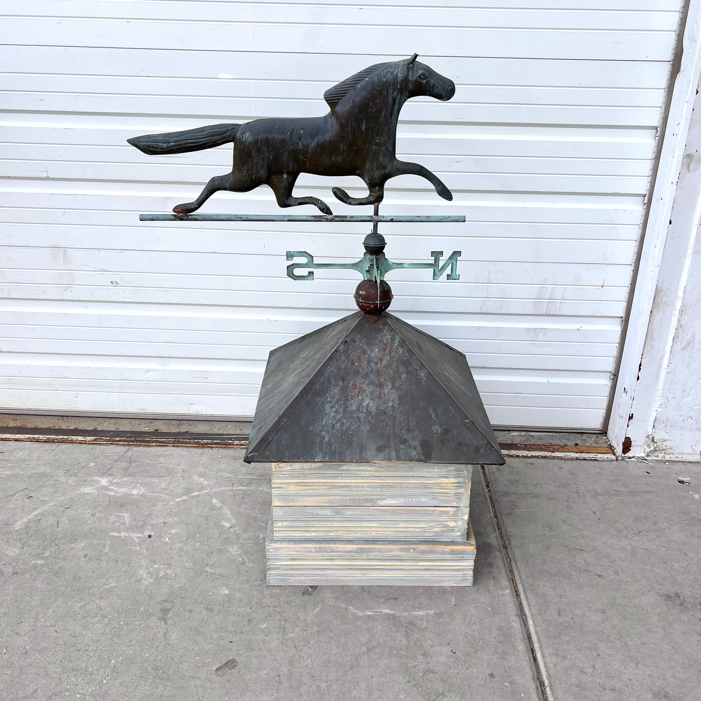 Running Horse Weathervane on Cupola