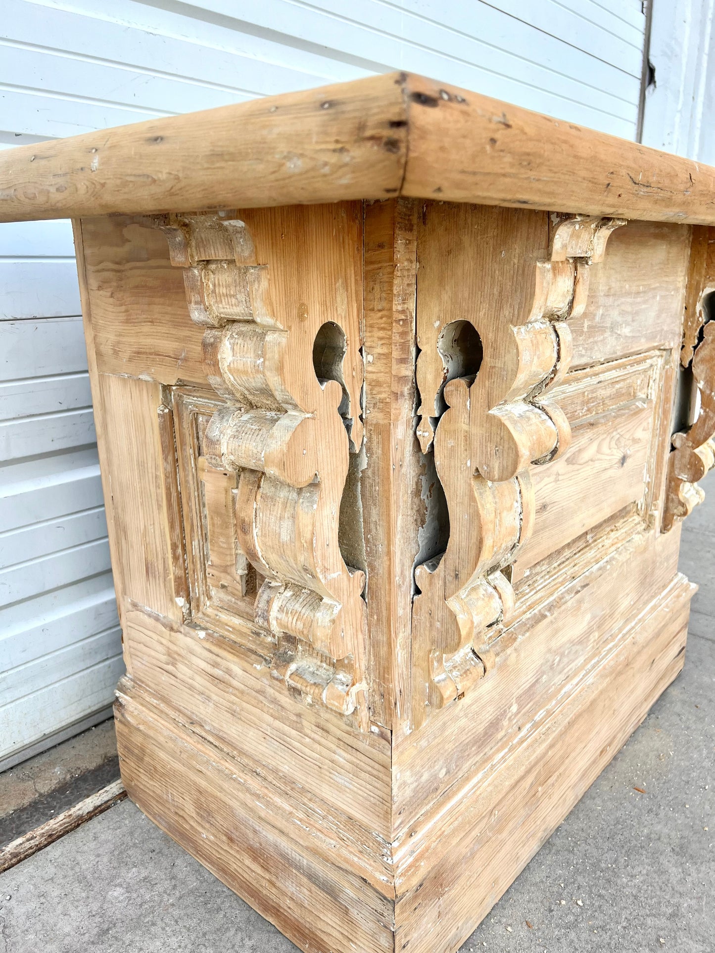 French White Painted Store Counter / Island