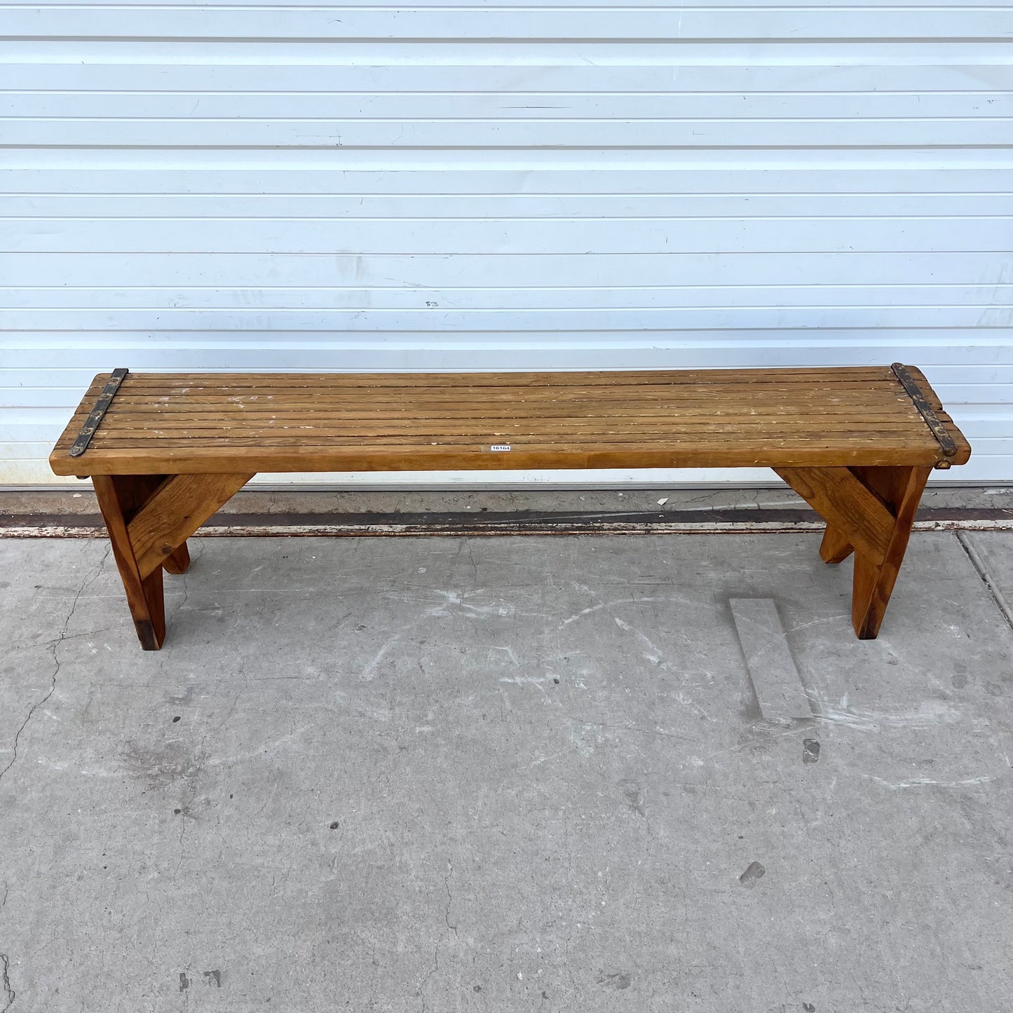 Repurposed Industrial Scaffolding Bench