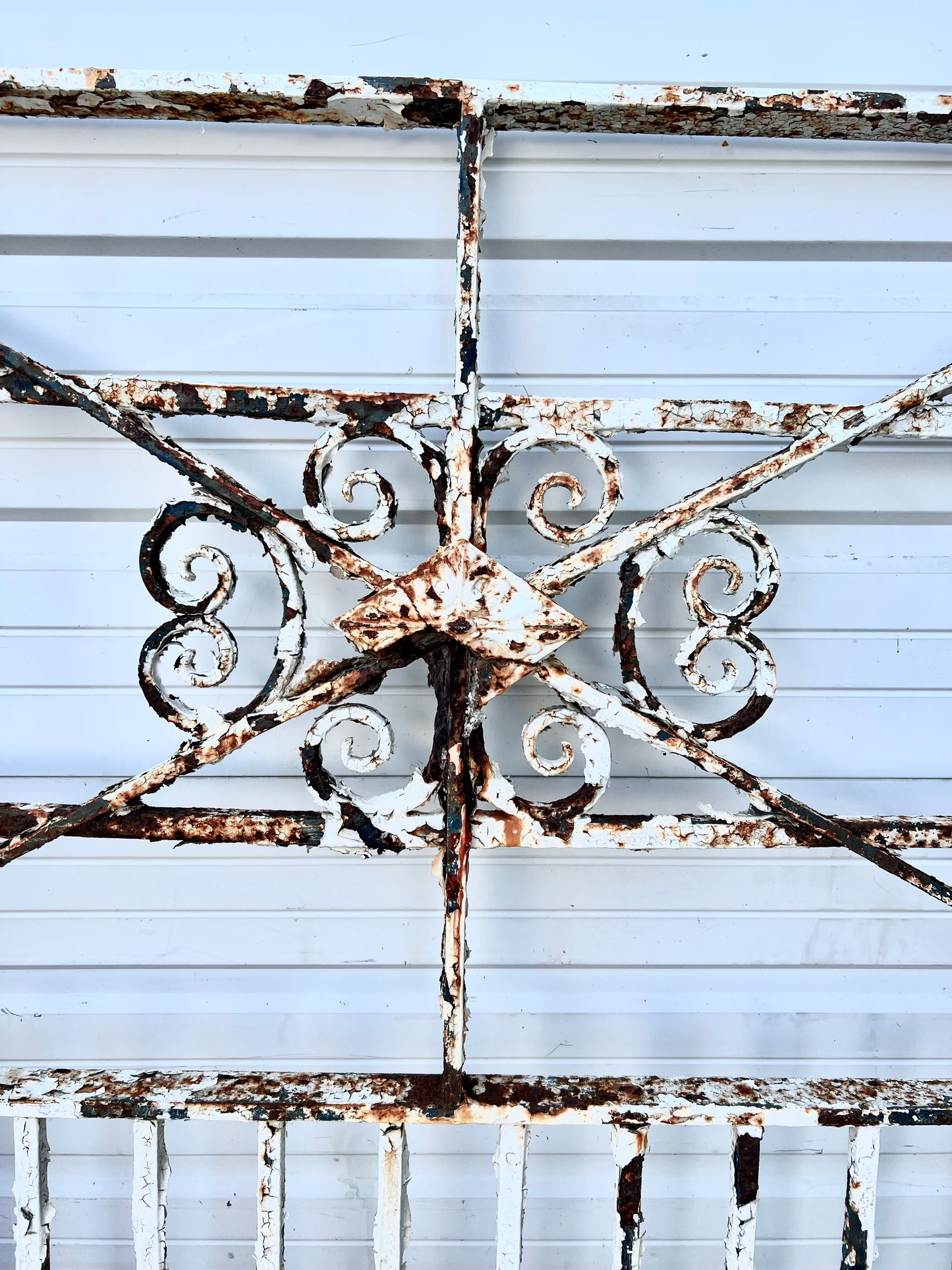 French Cast Iron Painted Gate