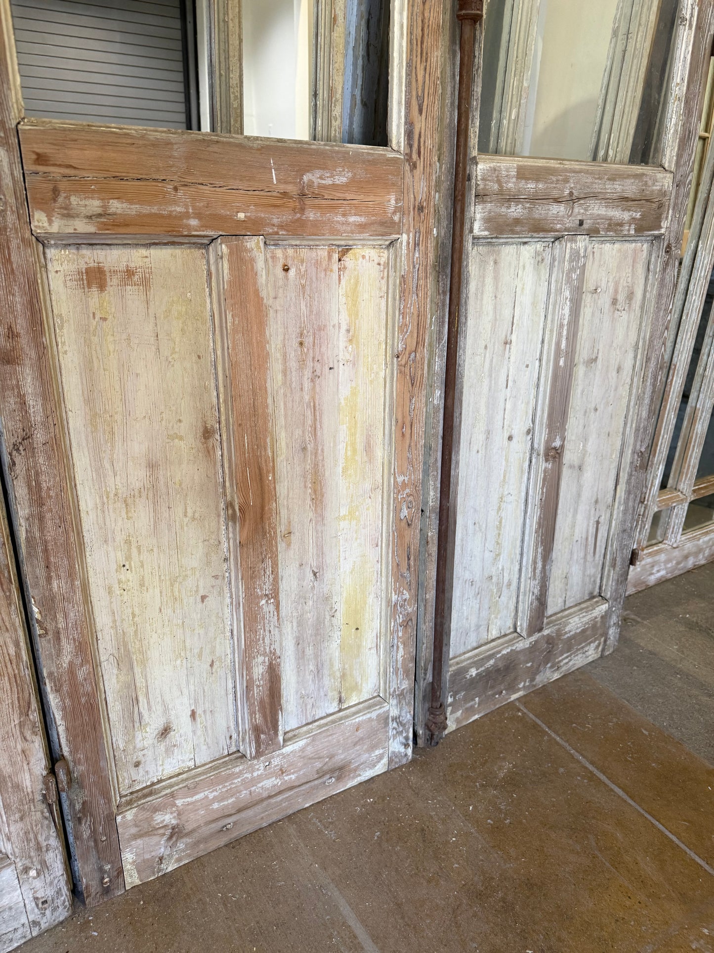 Set of 6 French Doors Together on Stand