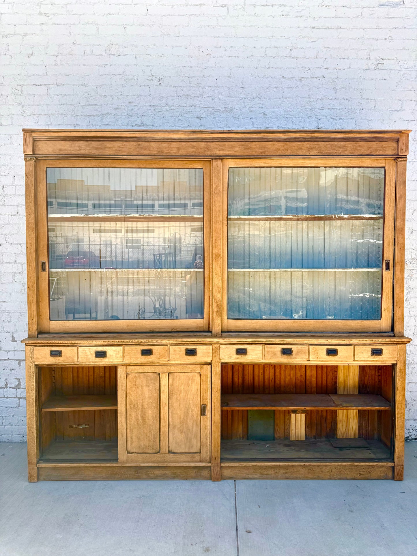 General Store Two Piece Display Cabinet