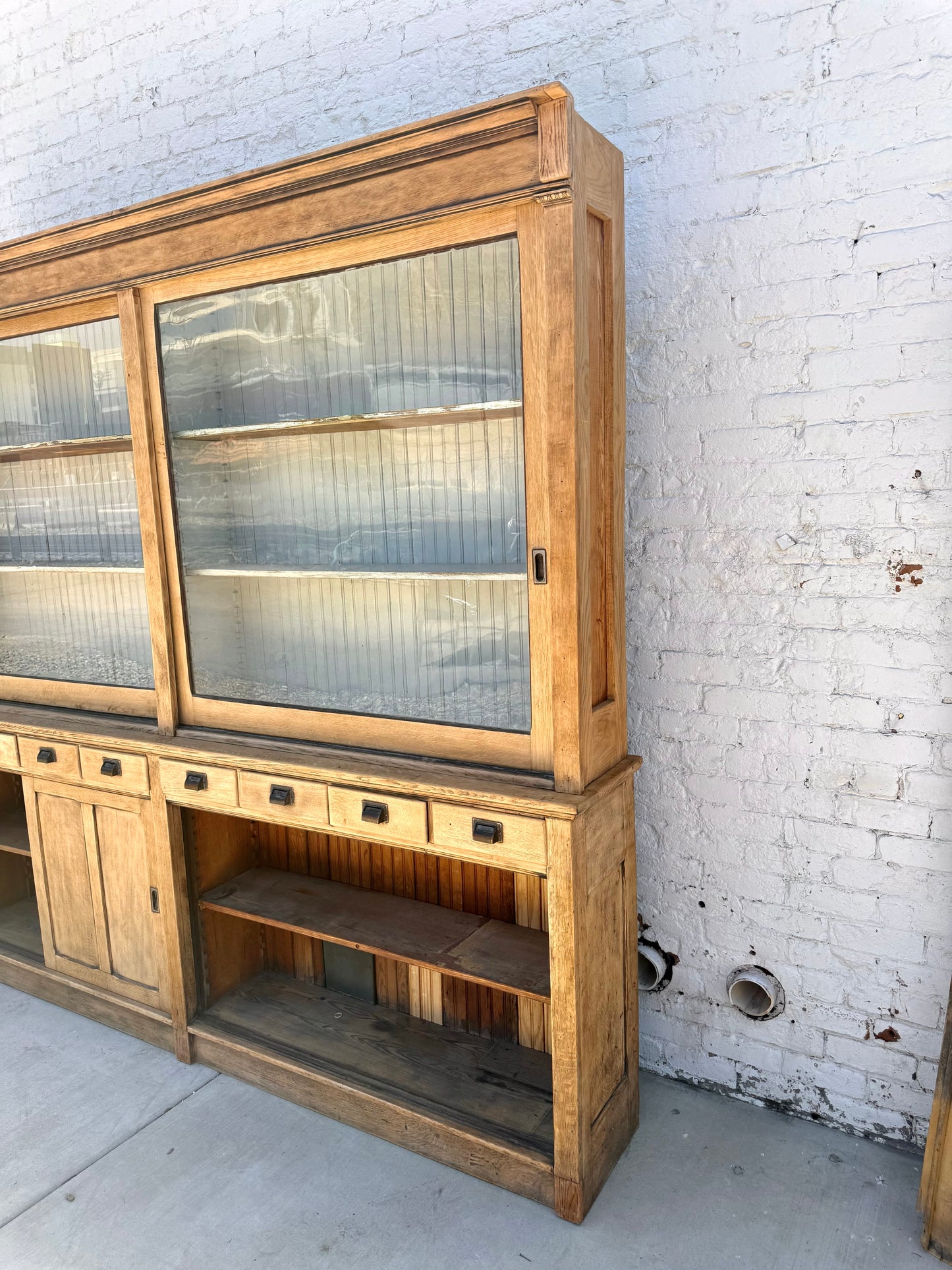 General Store Two Piece Display Cabinet