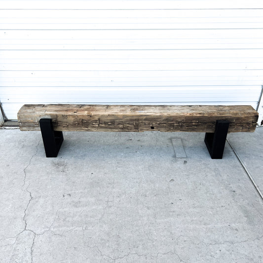 Antique Barn Beam Bench