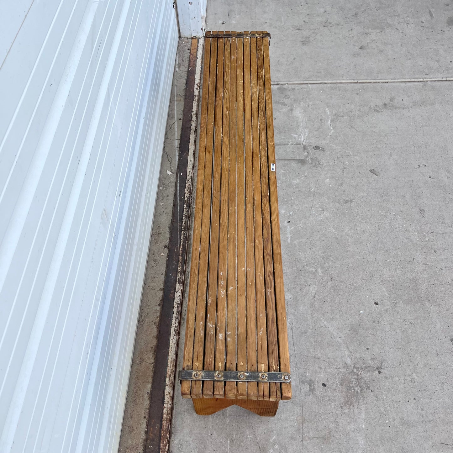 Repurposed Industrial Scaffolding Bench