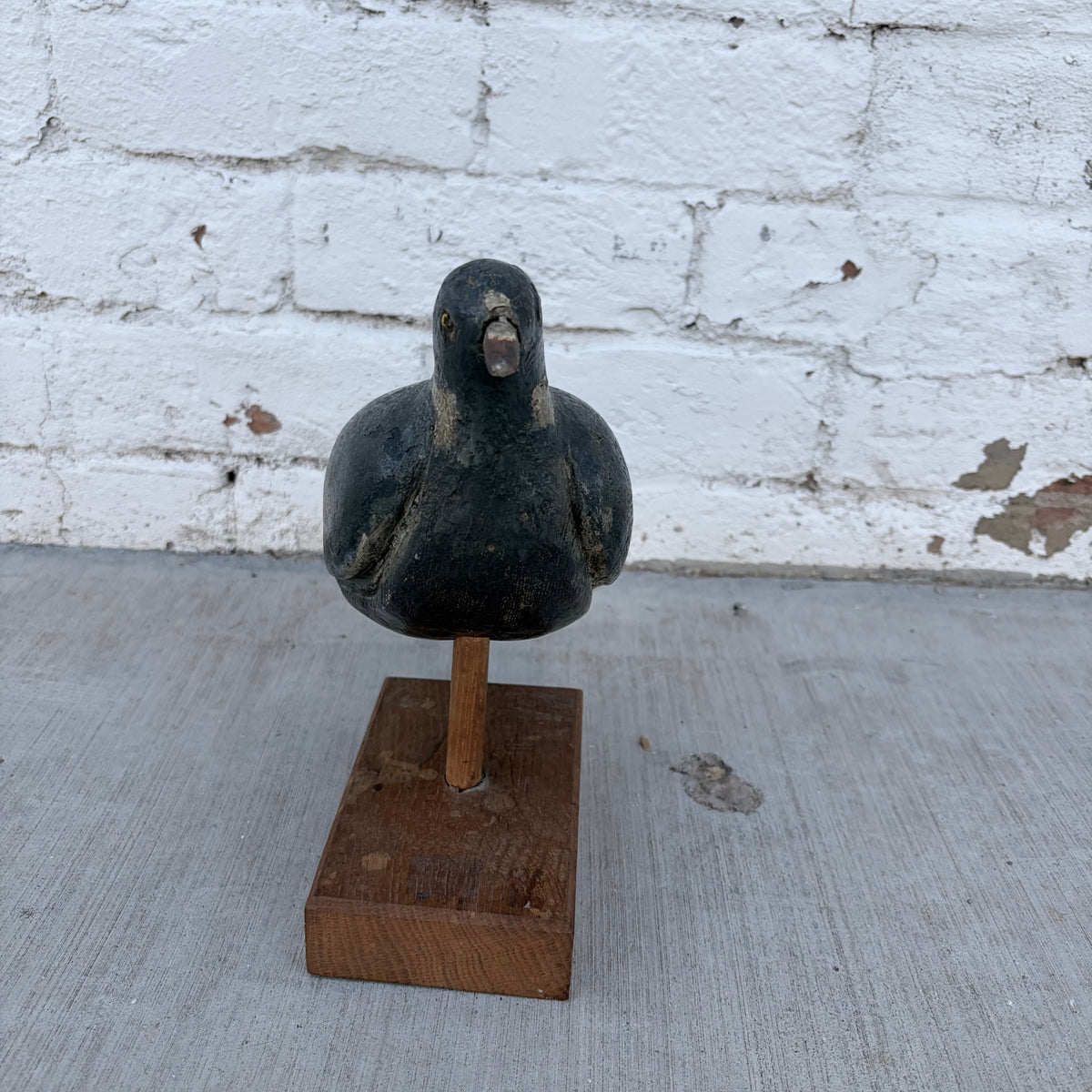 Carved Wooden Folk Art Bird