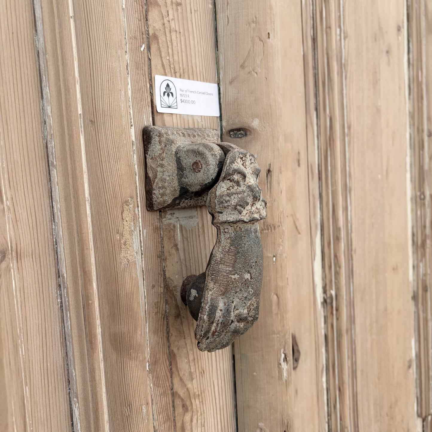 Pair of French Carved Wood Doors