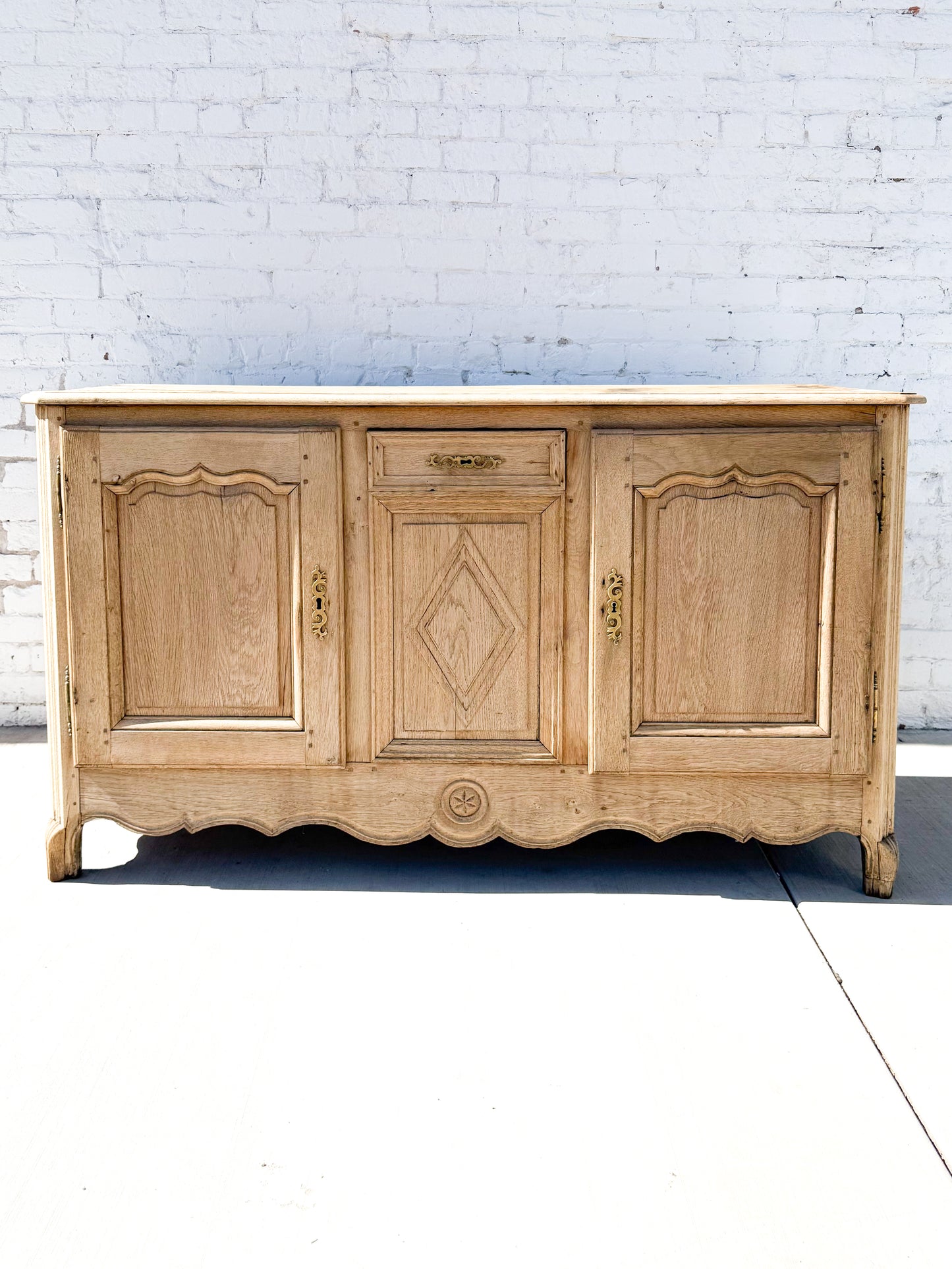 French Bleached Oak Sideboard