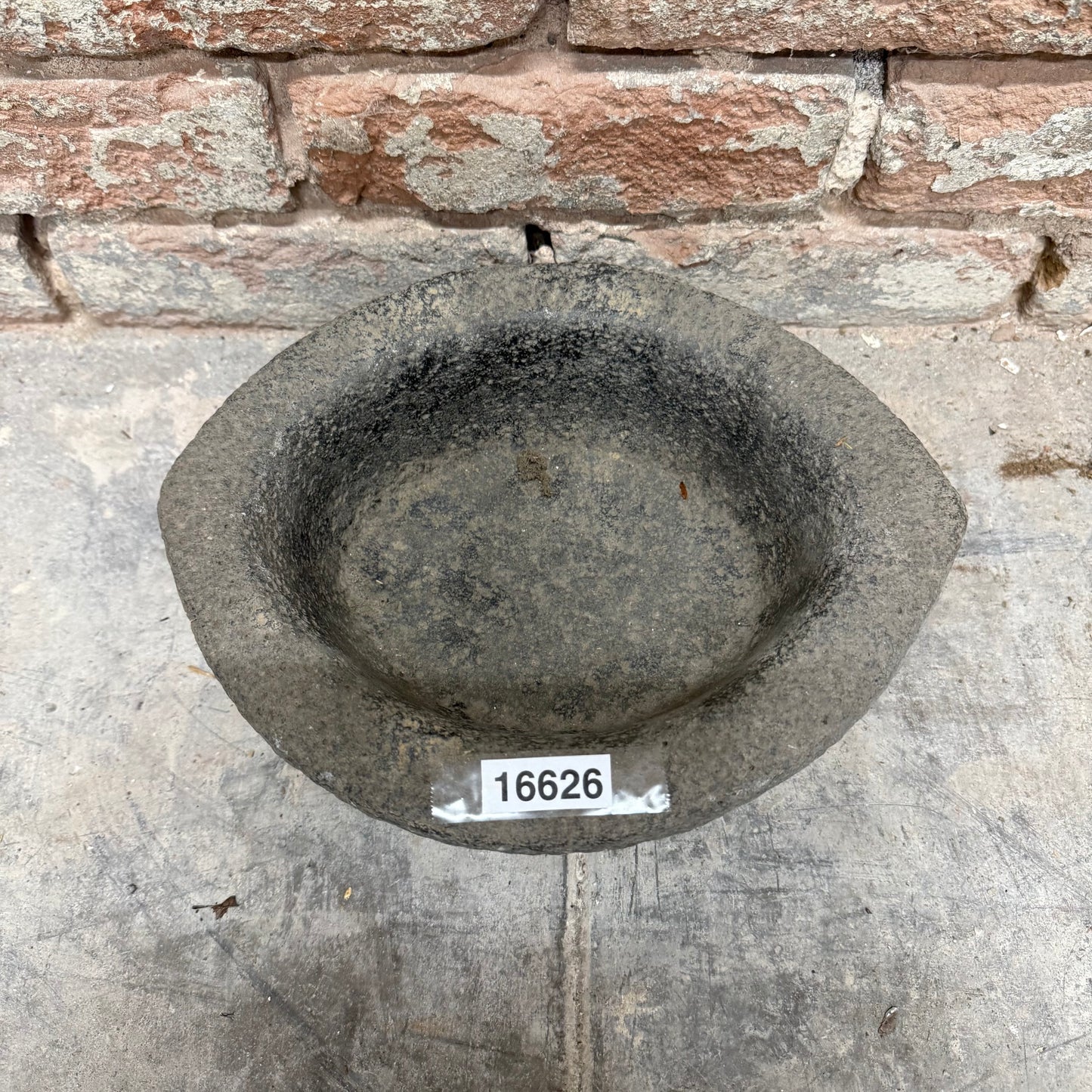 Oblong Stone Mortar Bowl