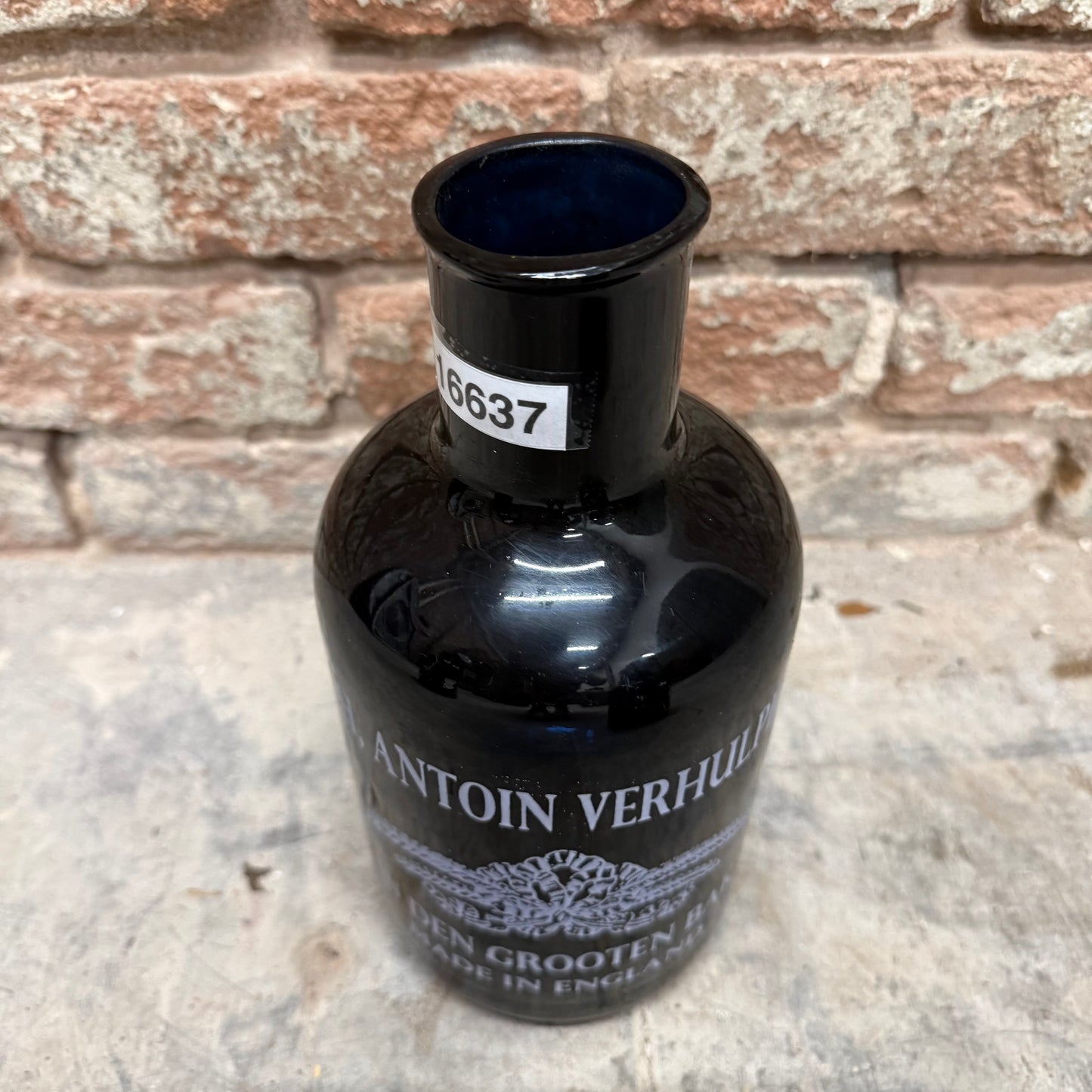 Dark Blue Glass Bottle "Antoin"