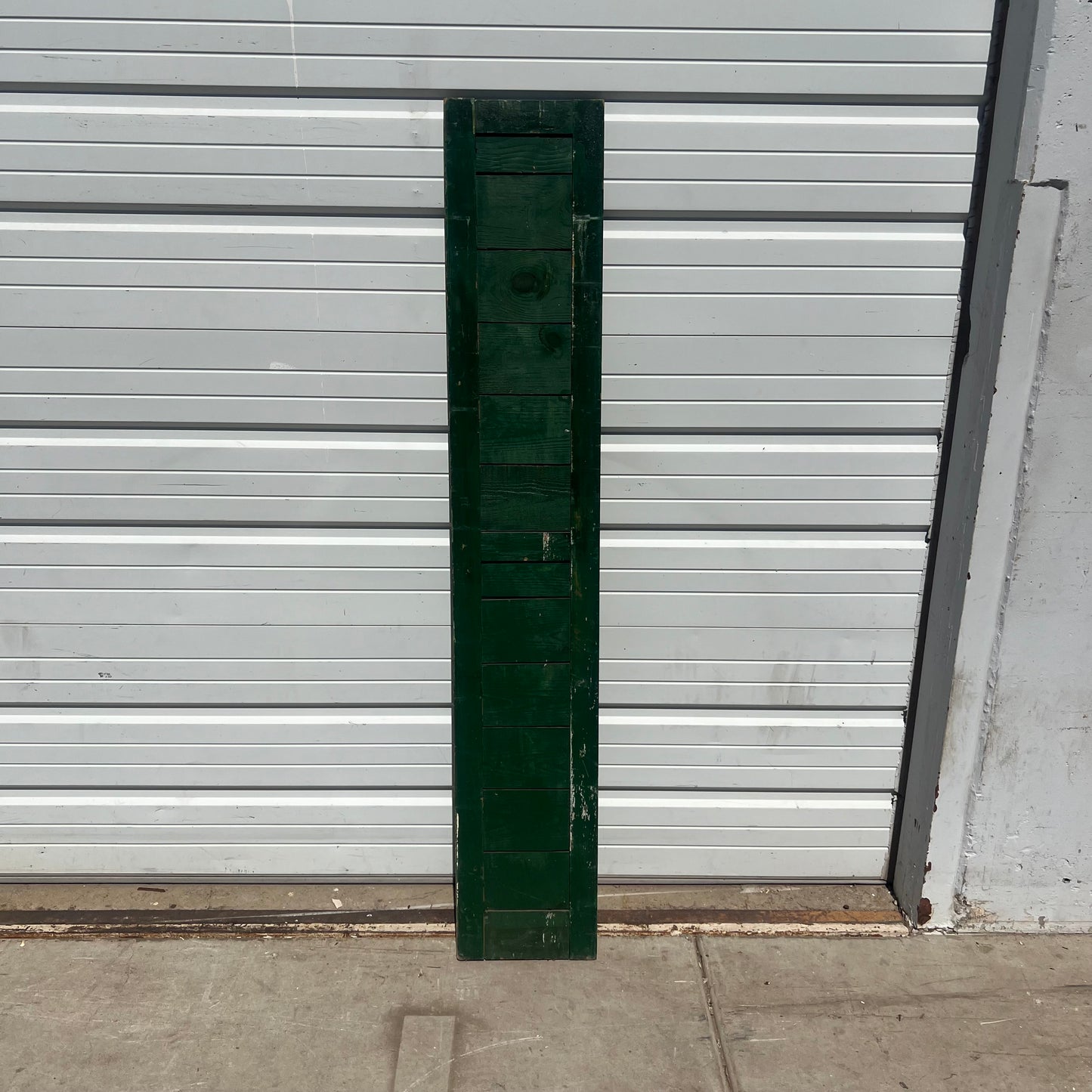 Pair of green shutters