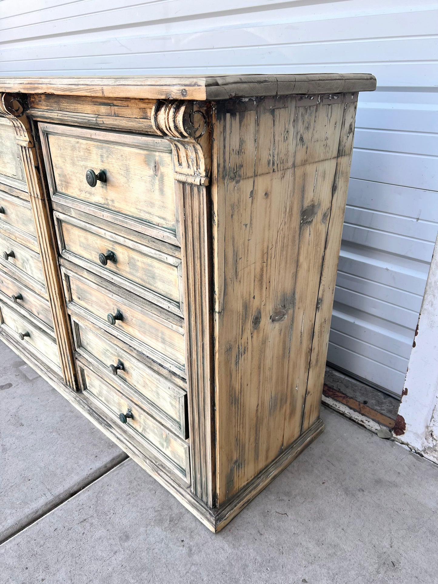 19th C. French 30 Drawer Apothecary Counter