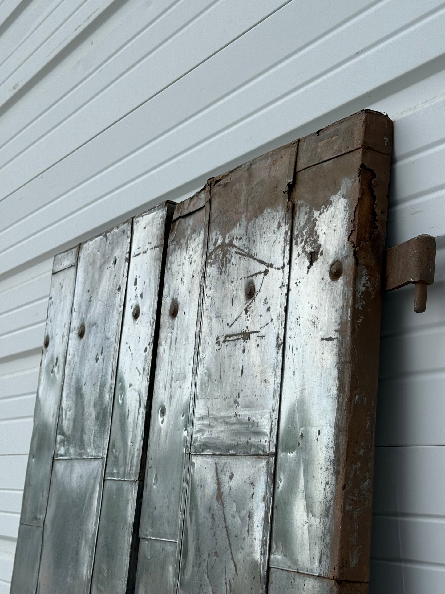 Pair of Industrial Metal Factory Shutter Doors (Large)