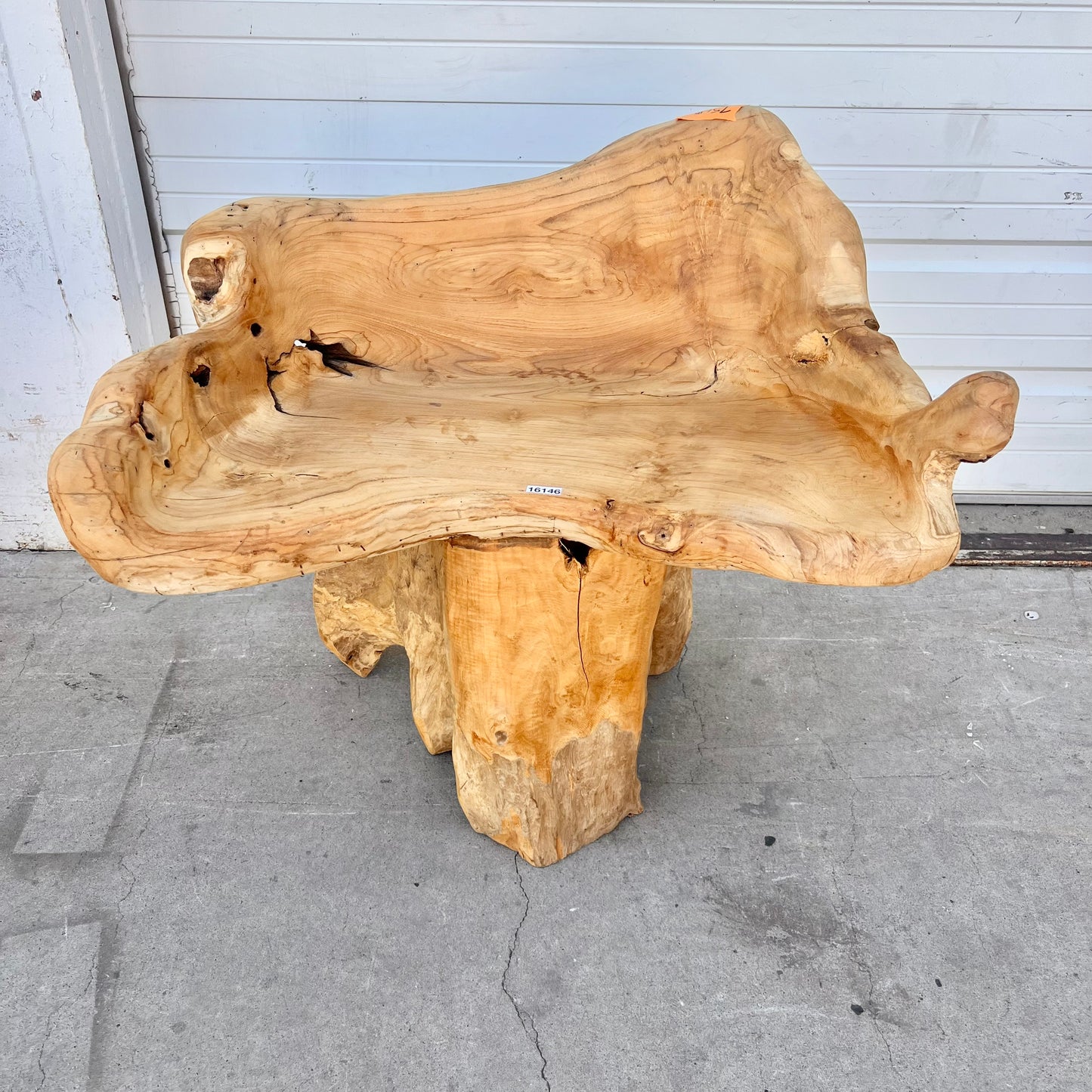 Primitive Wooden Stump/Root Chair