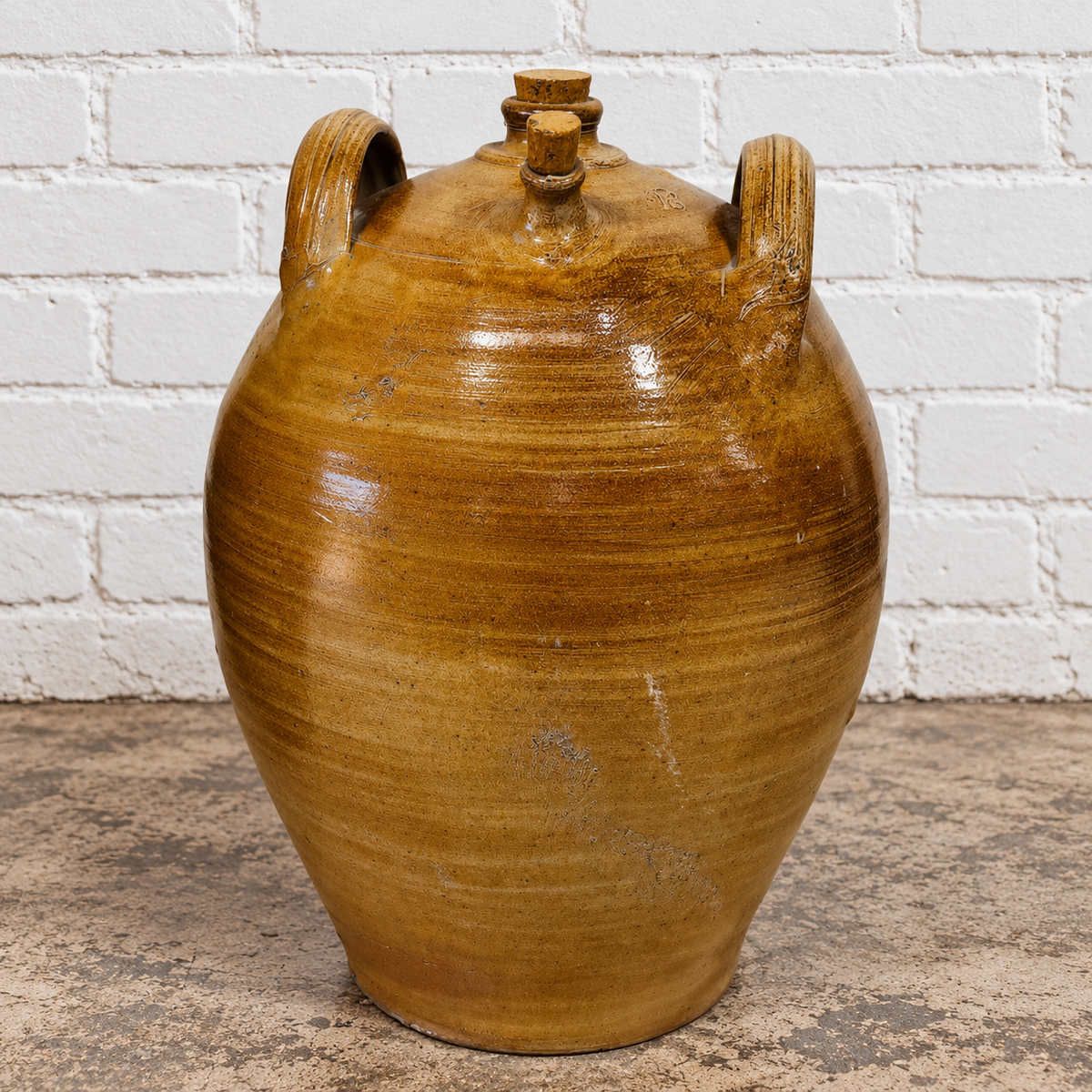 Antique French Stoneware Jug