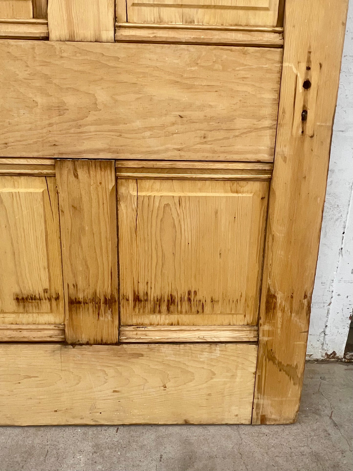 Antique Single 4 Panel Wooden Door