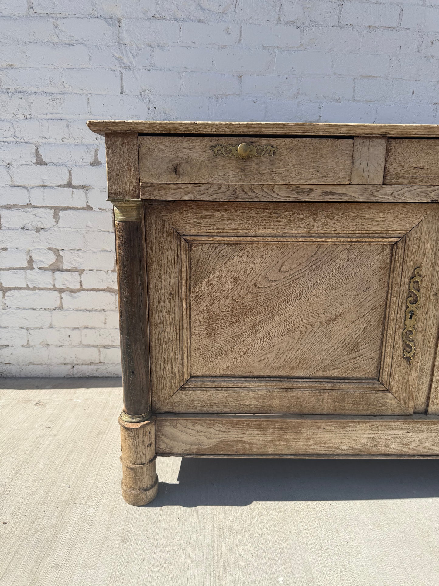 French Bleached Oak Sideboard