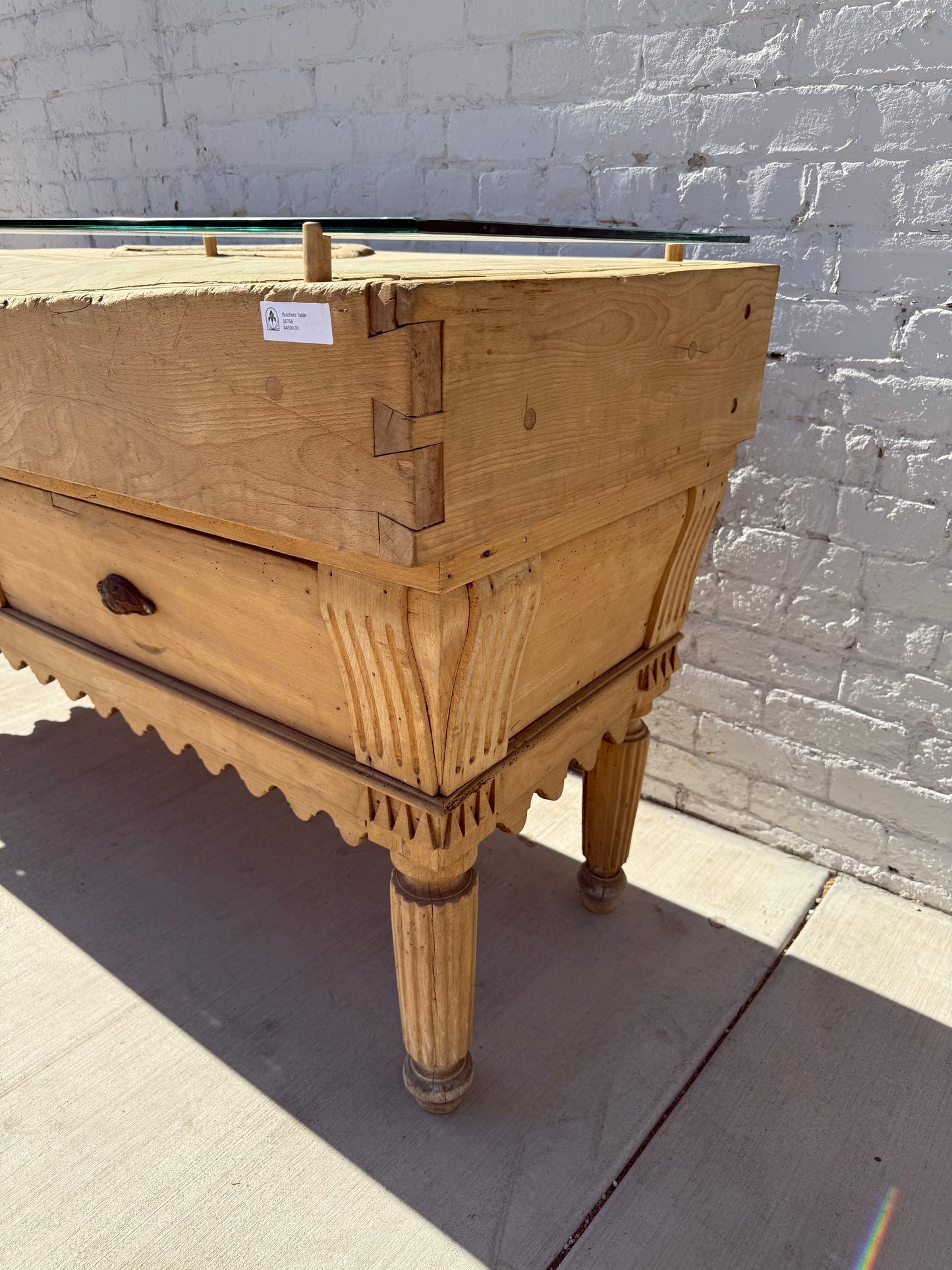 Butcher's Table With Drawers