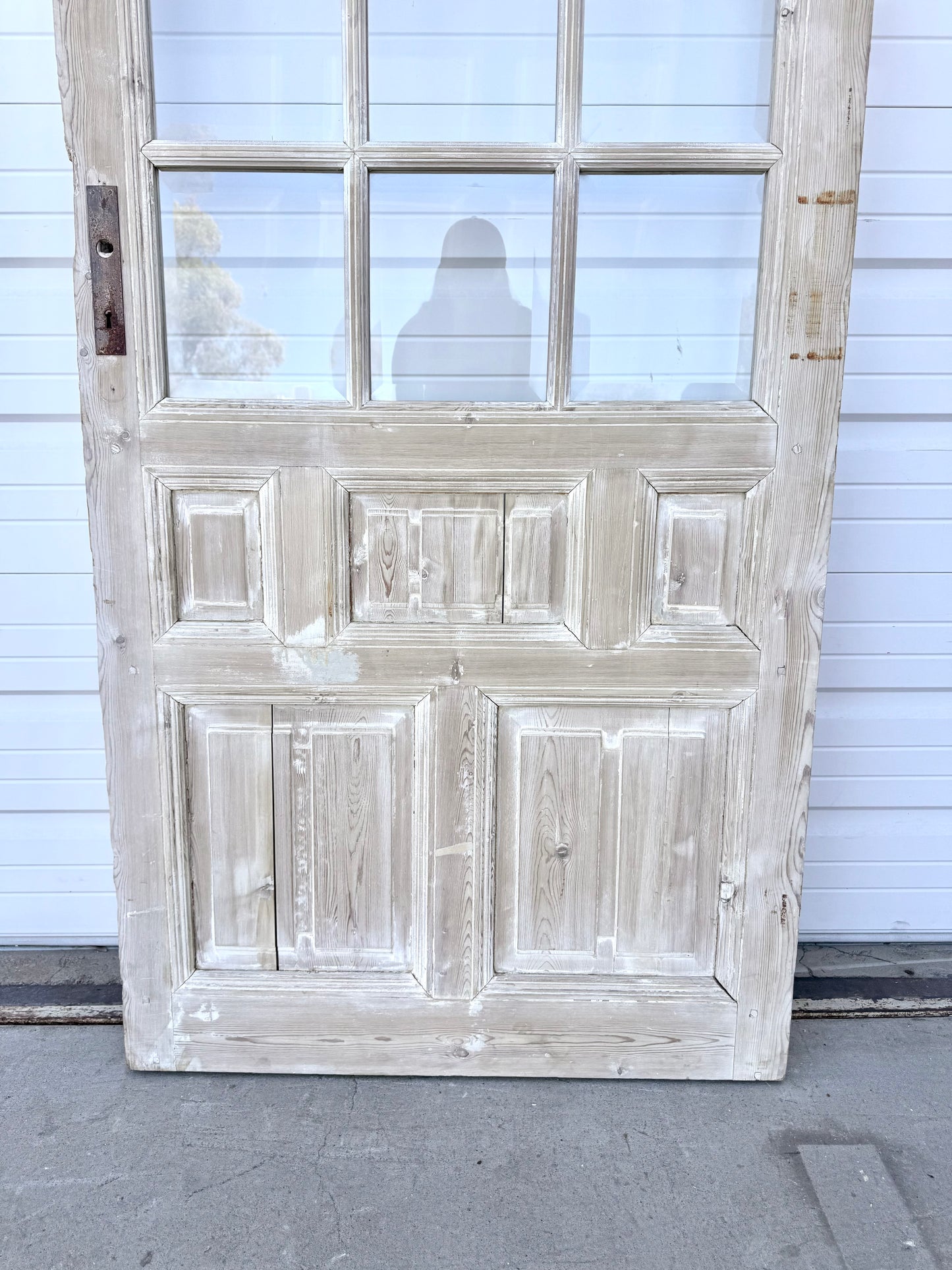 Single Washed Wood Door w/15 Lites