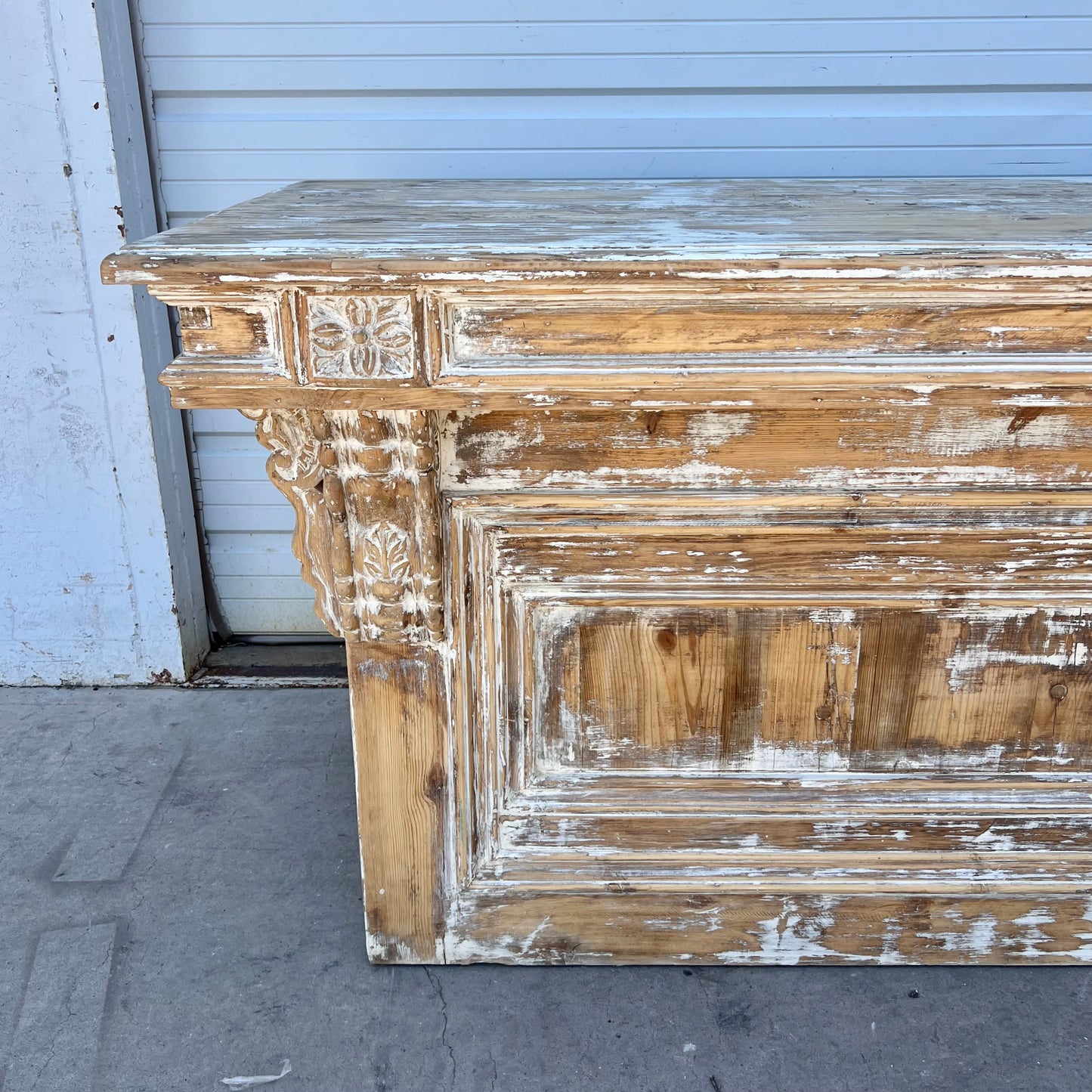 Distressed Painted Store Counter