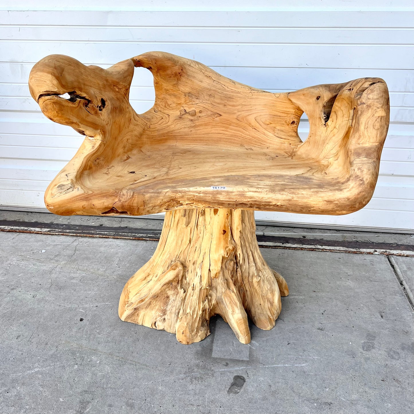 Primitive Wooden Stump/Root Chair