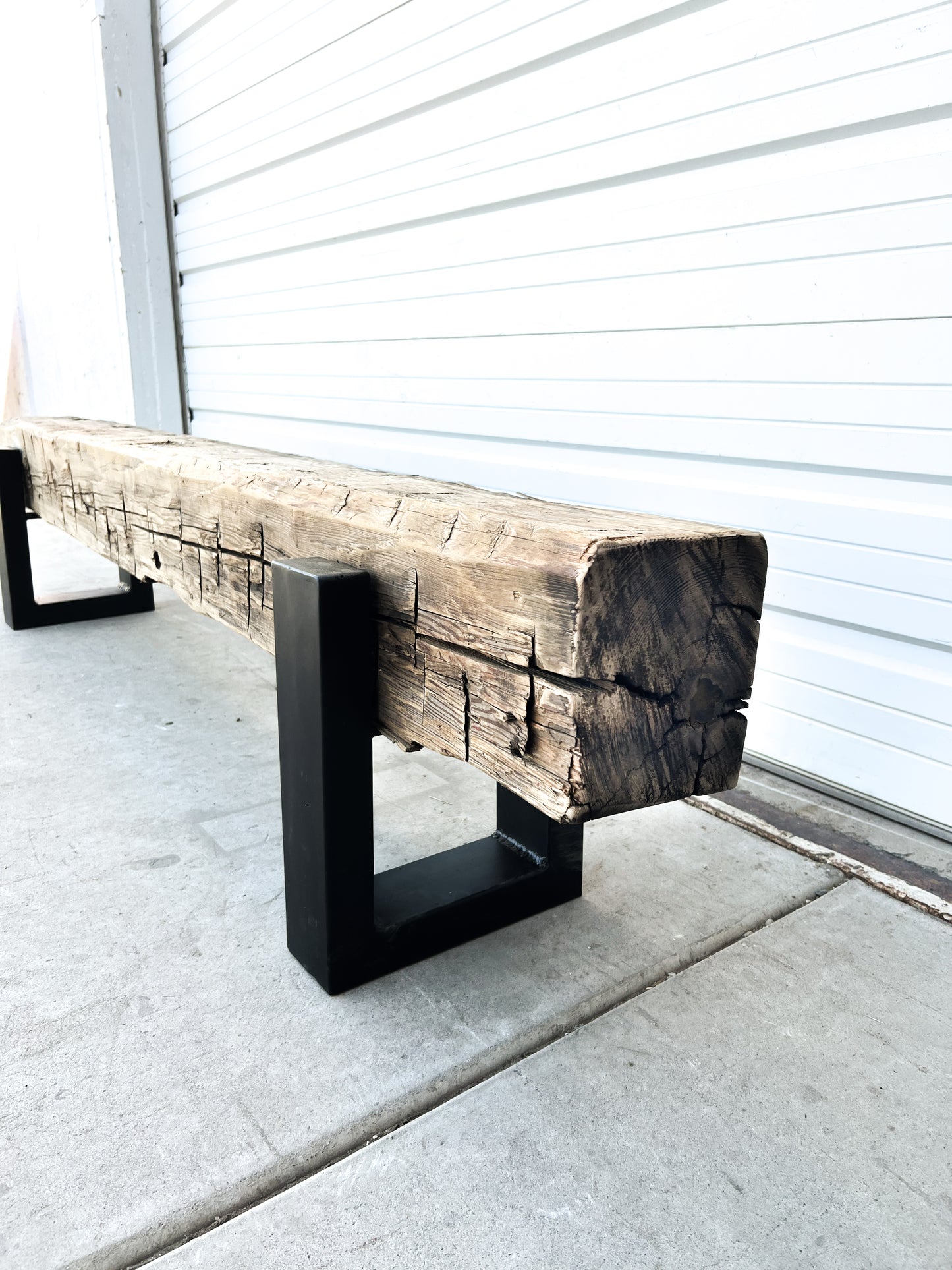 Antique Barn Beam Bench