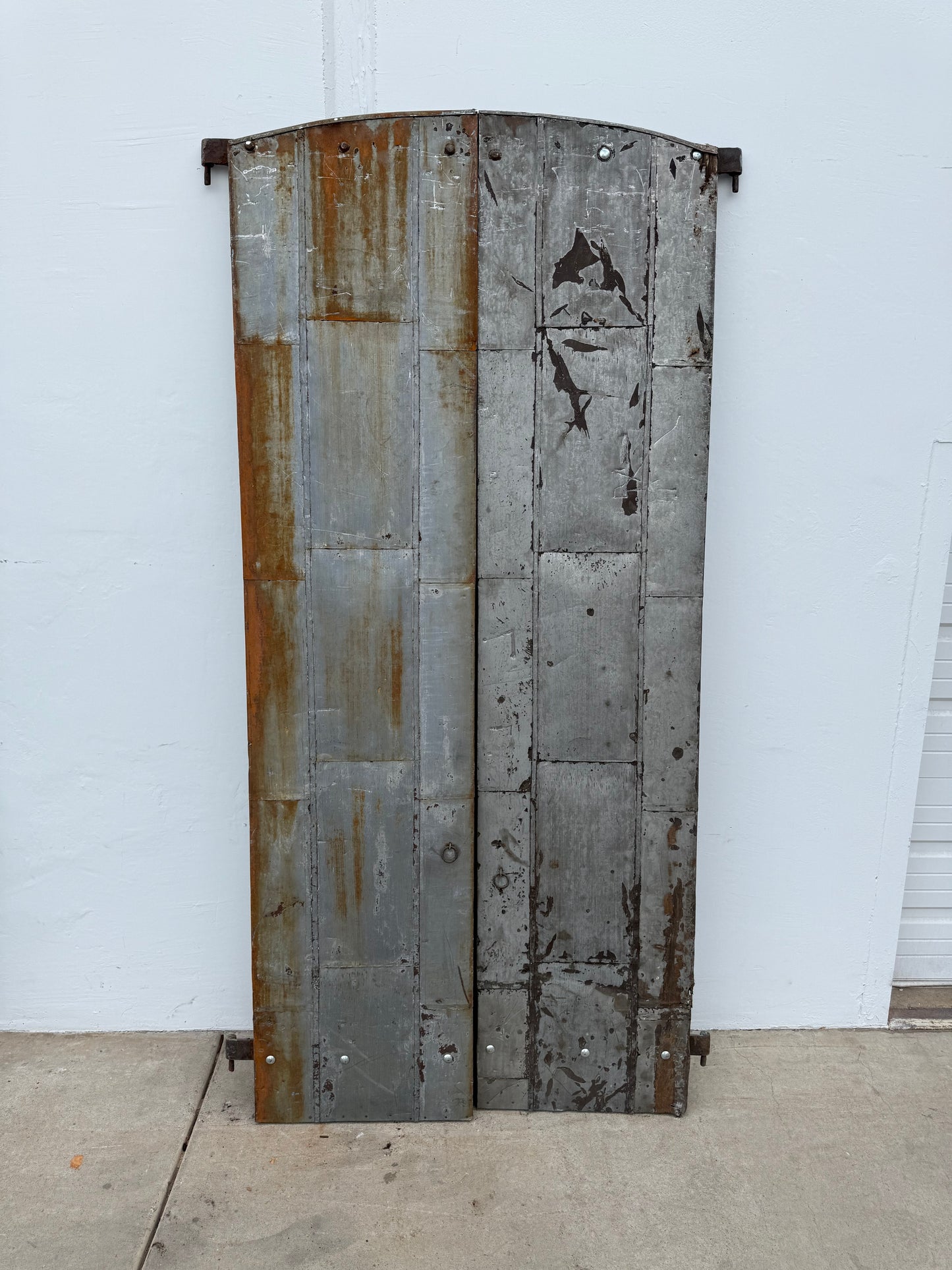 Pair of Industrial Metal Factory Shutter Doors (Large)