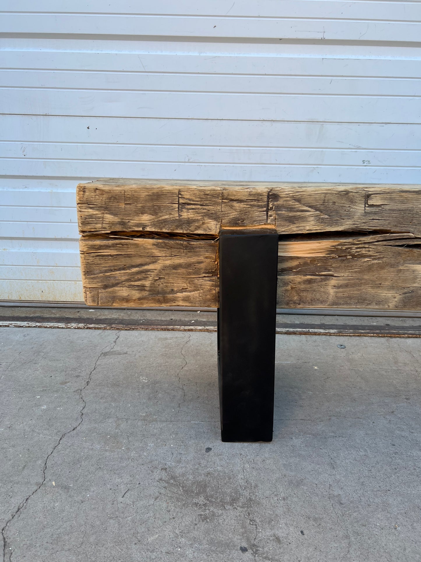 Antique Barn Beam Bench