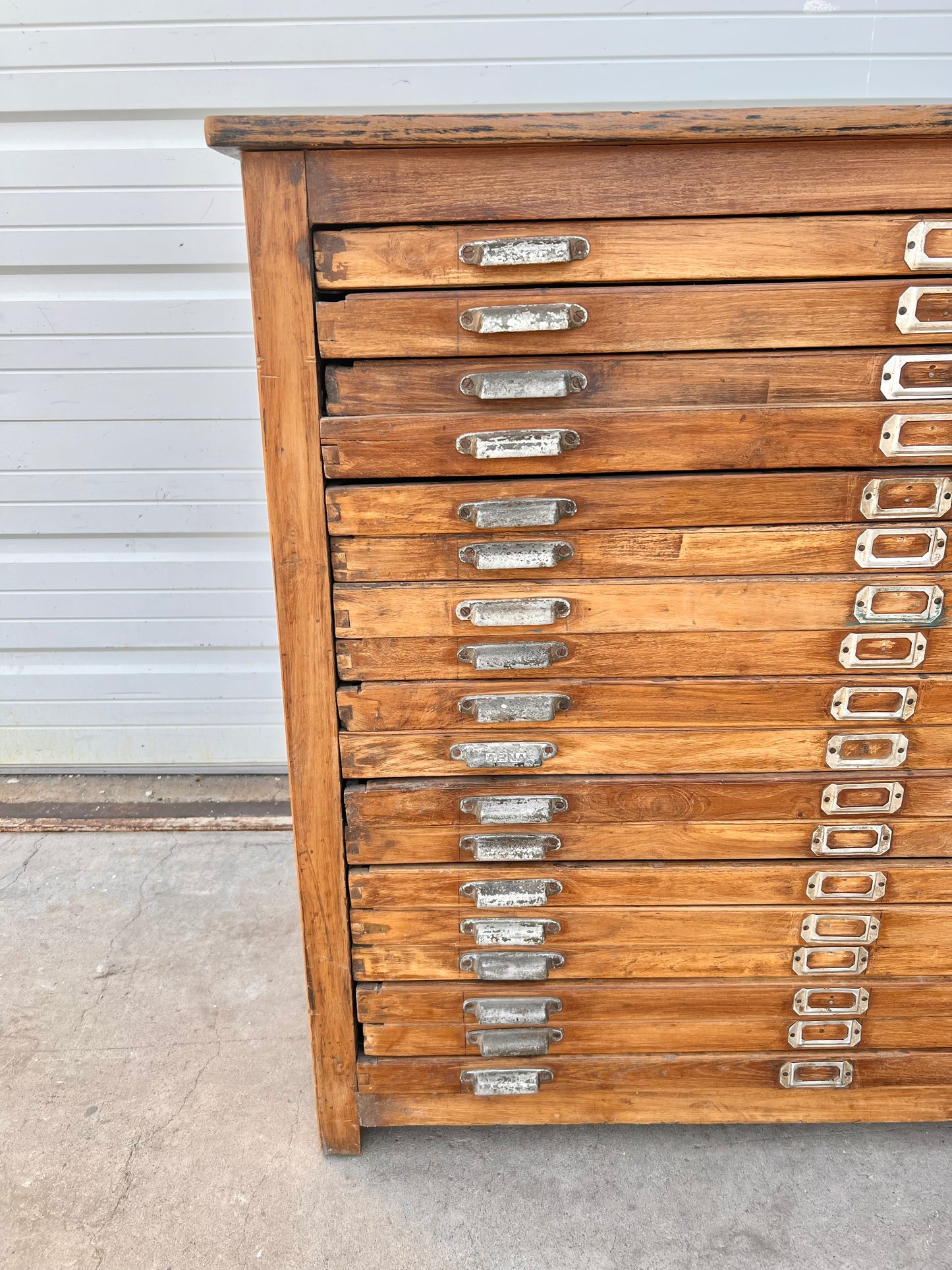 Vintage 18 Drawer Printer's Cabinet