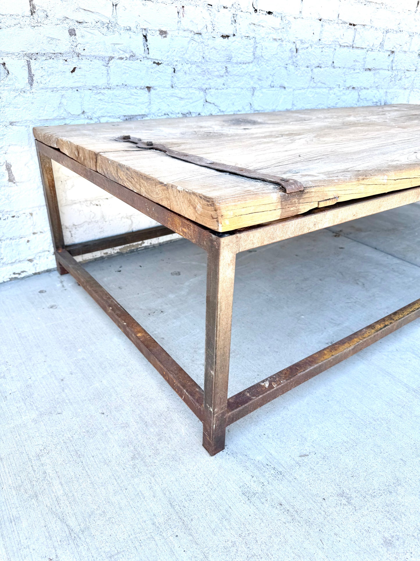 Coffee Table with Old Door Top