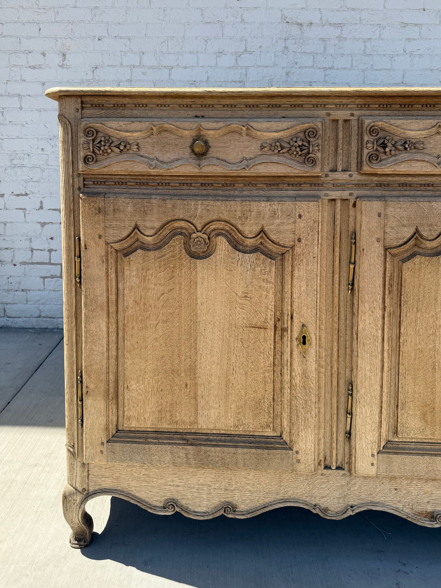 French Bleached Oak Sideboard