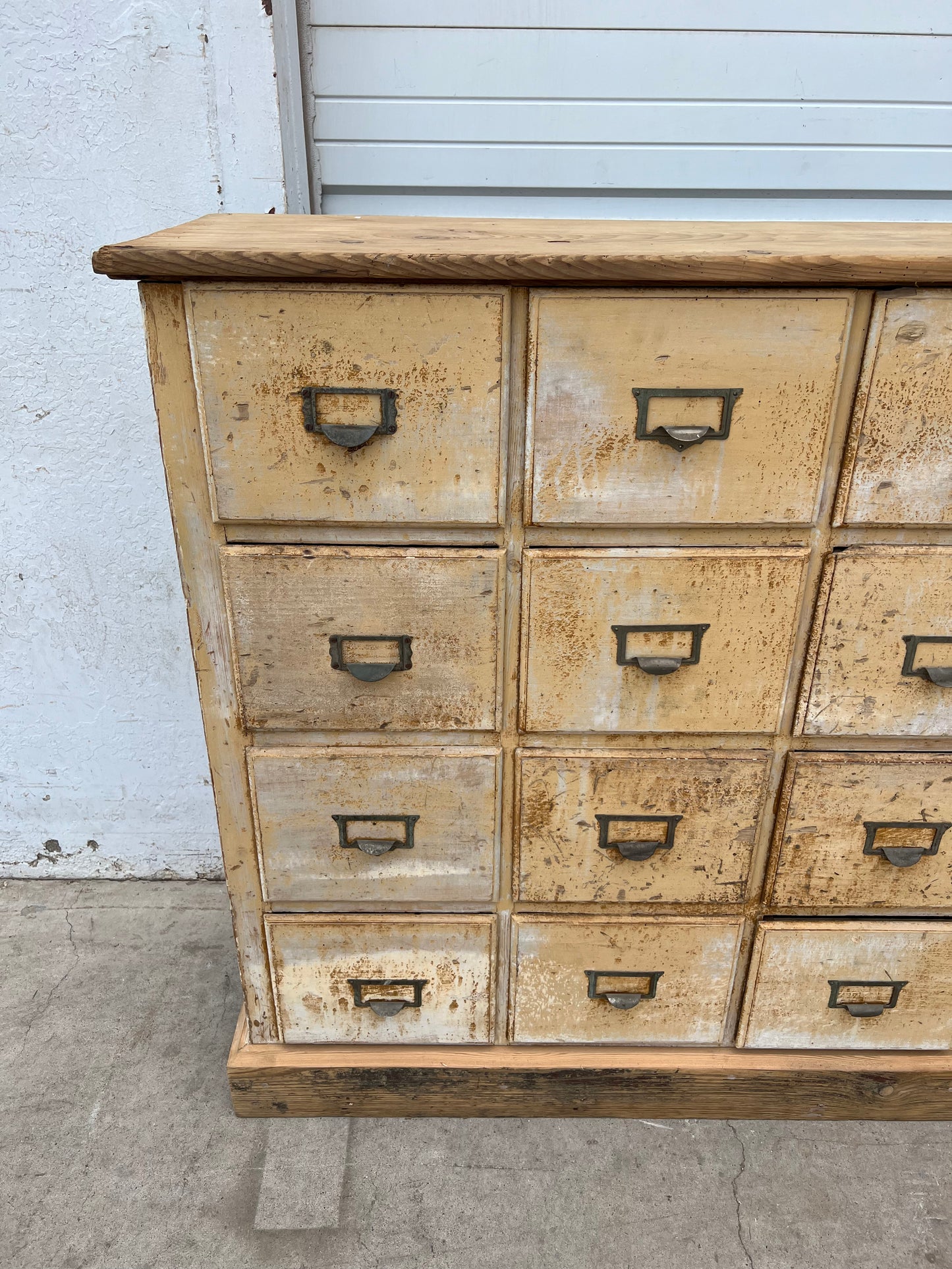 Wood File/Apothecary Cabinet w/48 Drawers