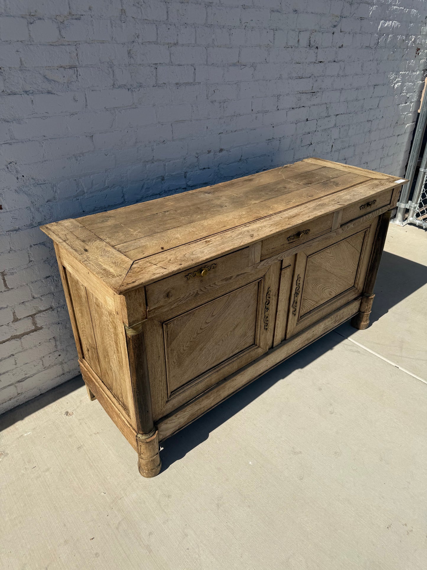 French Bleached Oak Sideboard