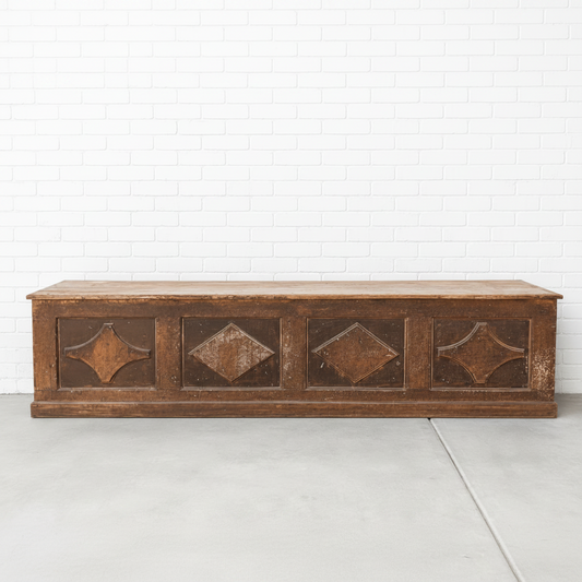 Antique Wooden French Store Counter