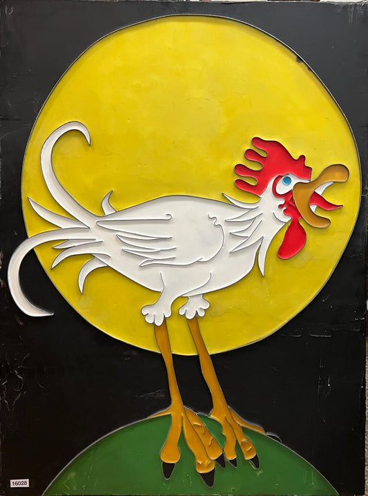 Scott Connelly " Young Sir Harold Is The Newly Appointed World Master Rooster Waker" Mixed Media Art