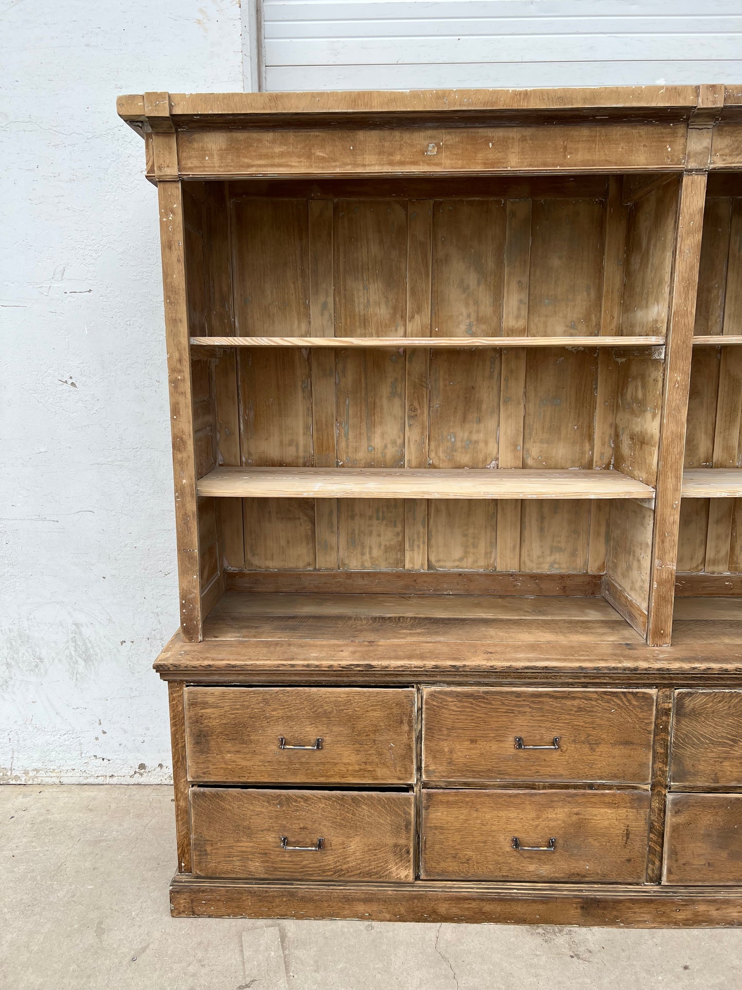 Two Piece, 10-Drawer Store Display Cabinet