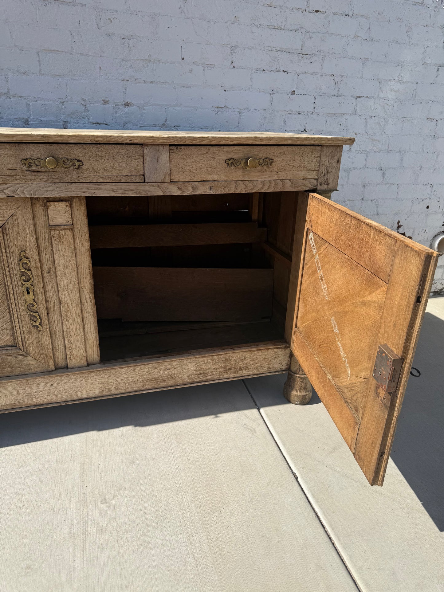 French Bleached Oak Sideboard