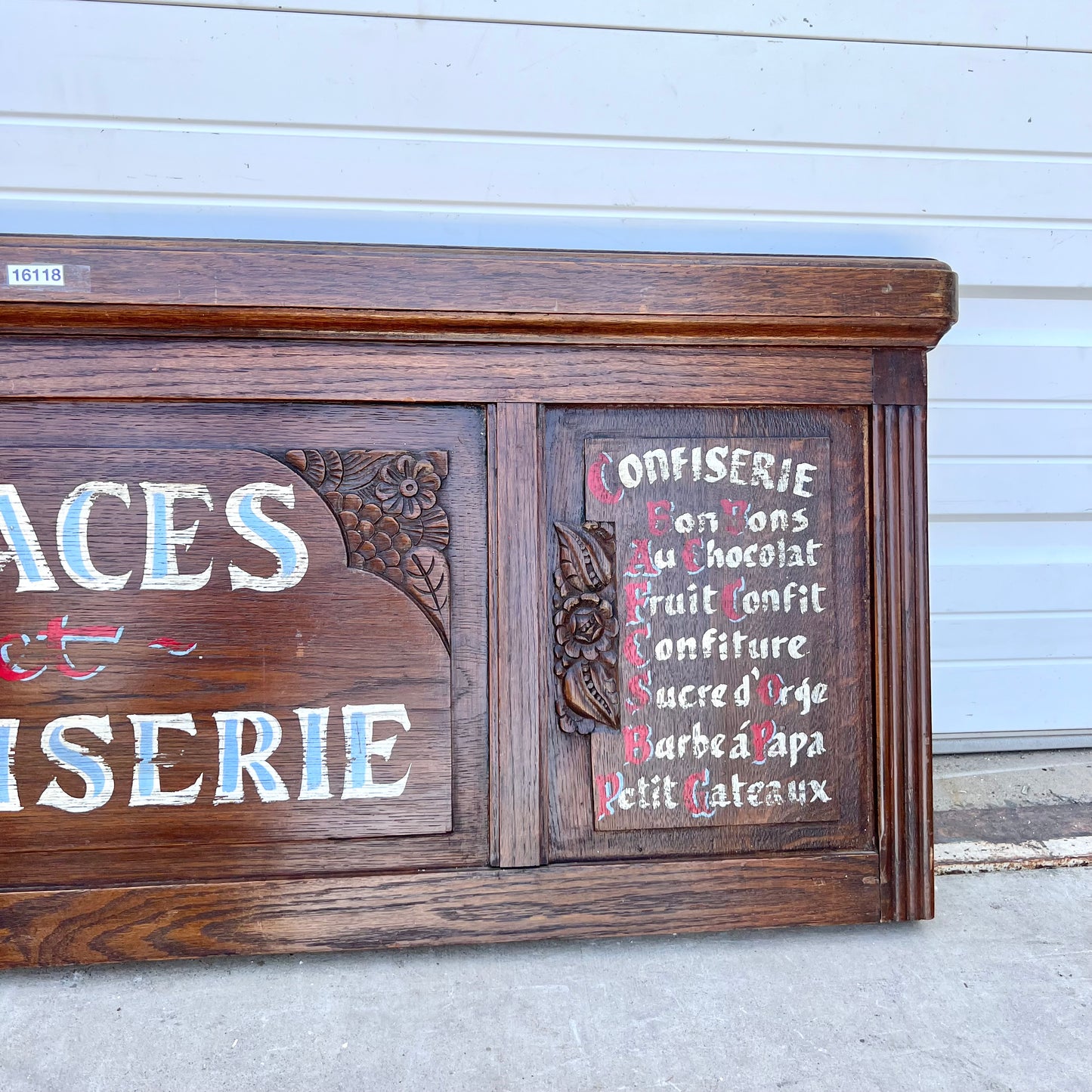 French “Glaces et Confiserie” Sign