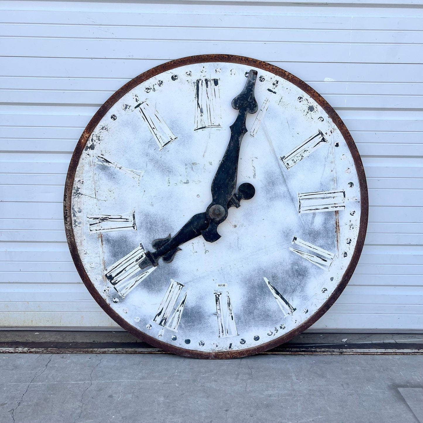 French Metal Clock Face