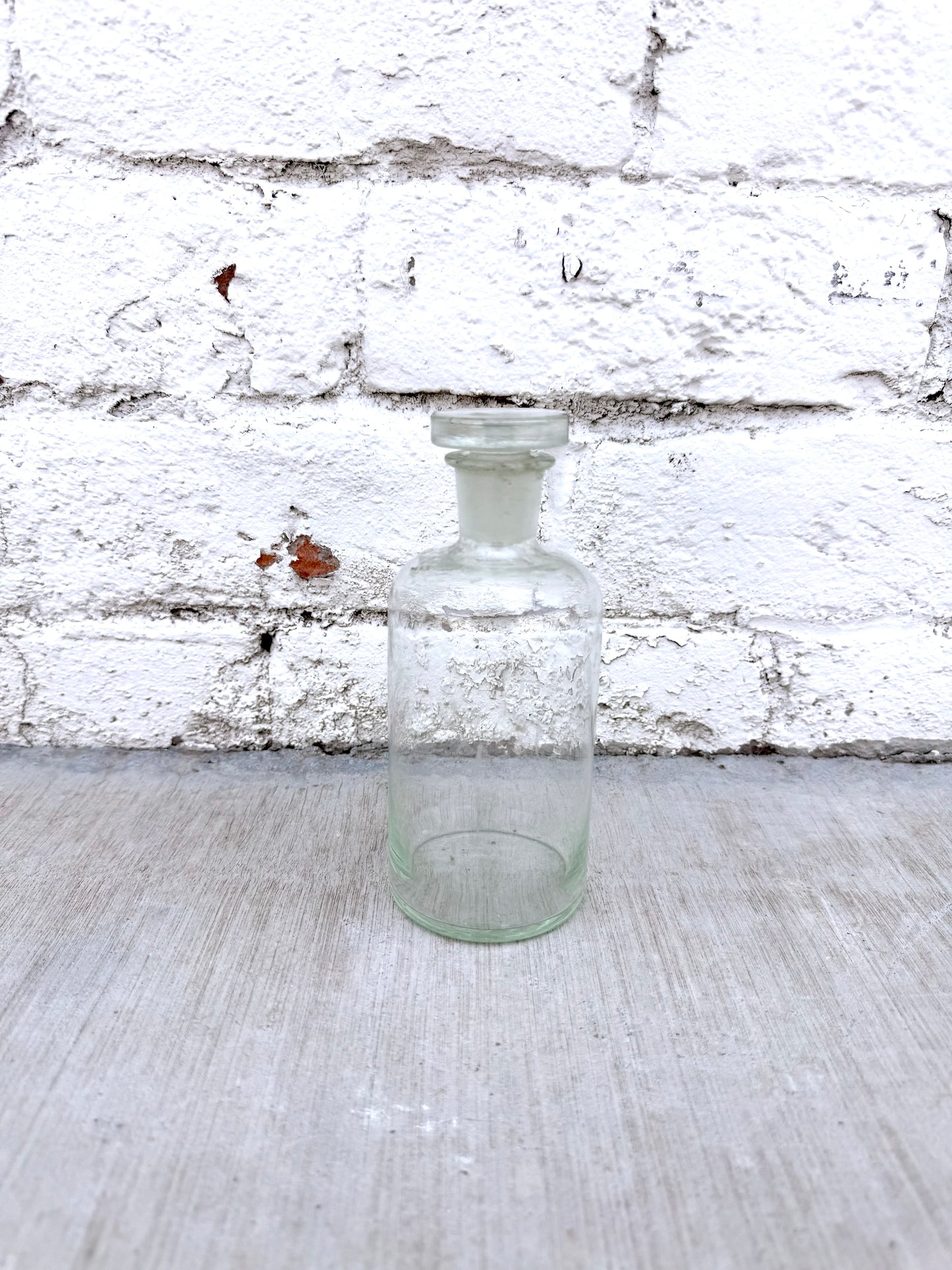 Vintage Glass Pharmacy Bottle