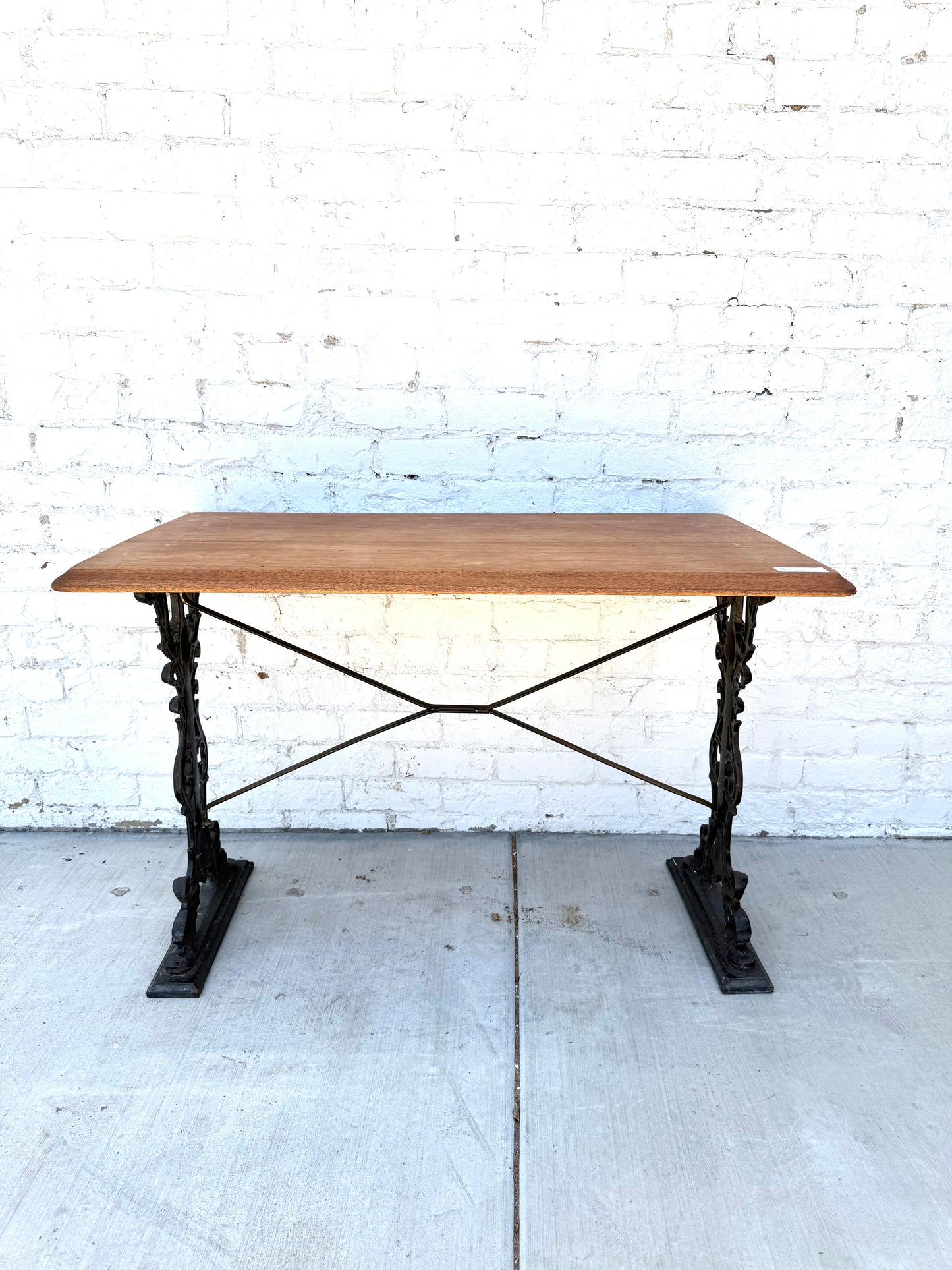 Wood/Iron Bistro Table