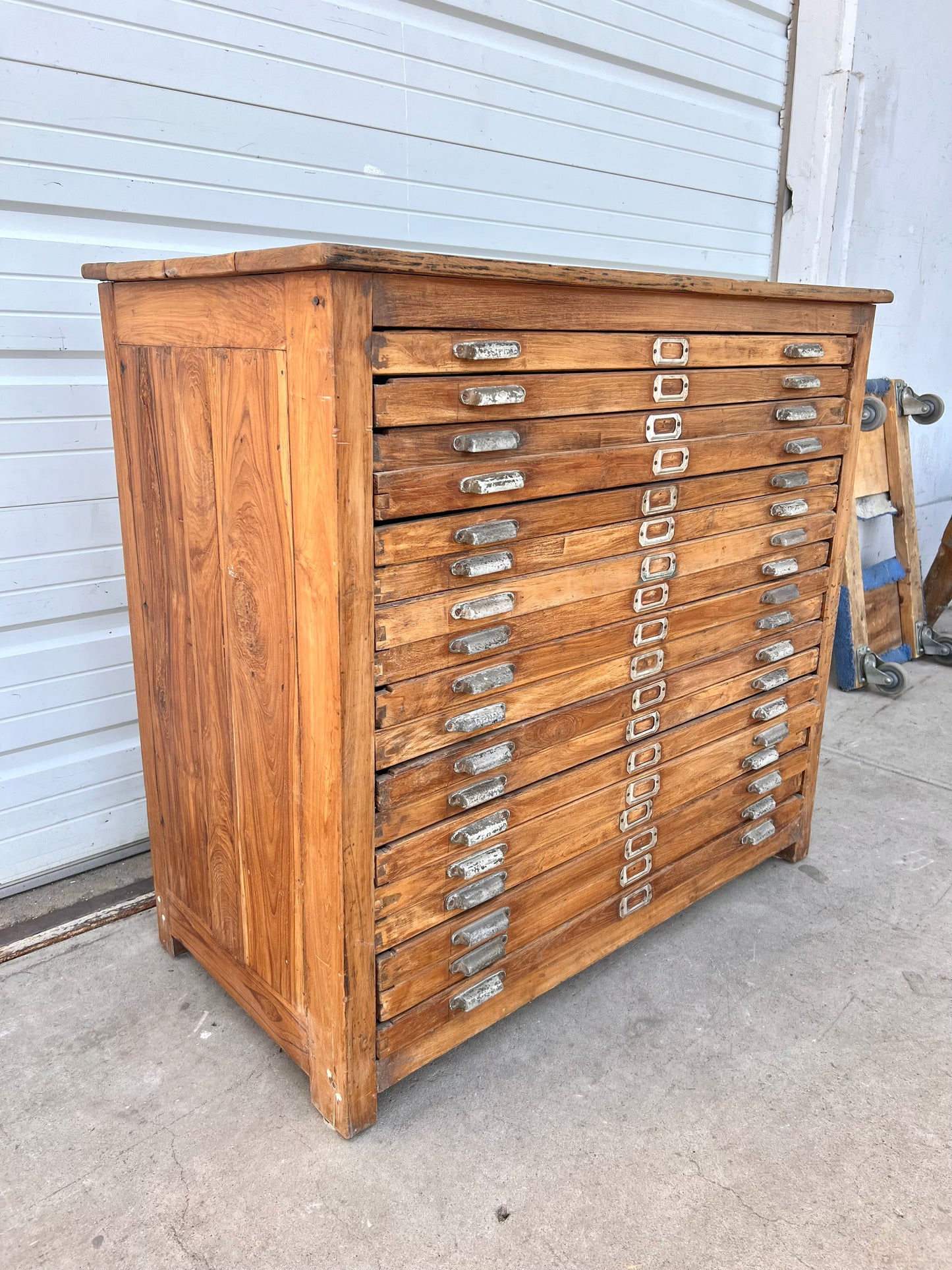 Vintage 18 Drawer Printer's Cabinet