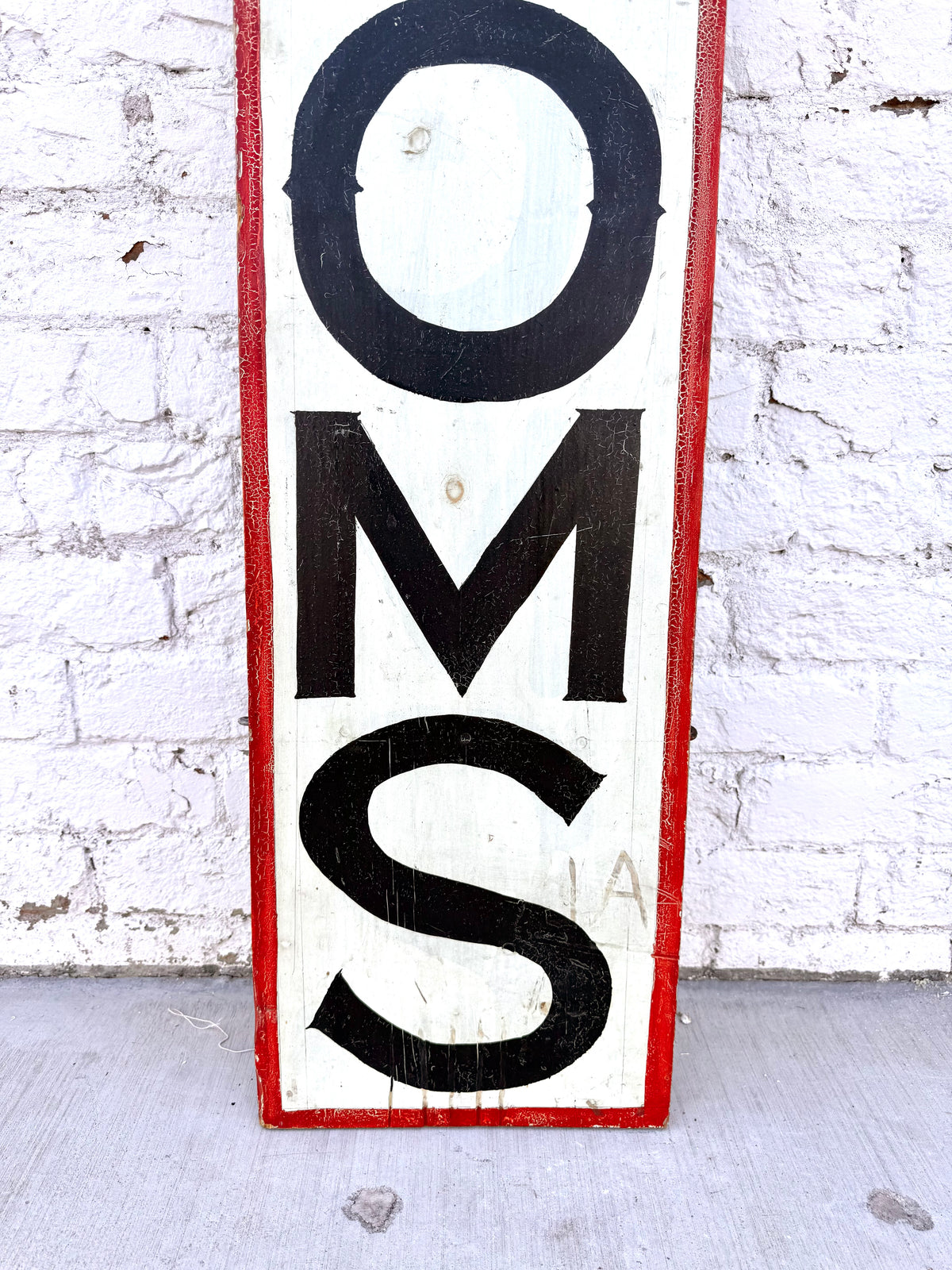 Vintage Wooden Painted "Rooms" Sign