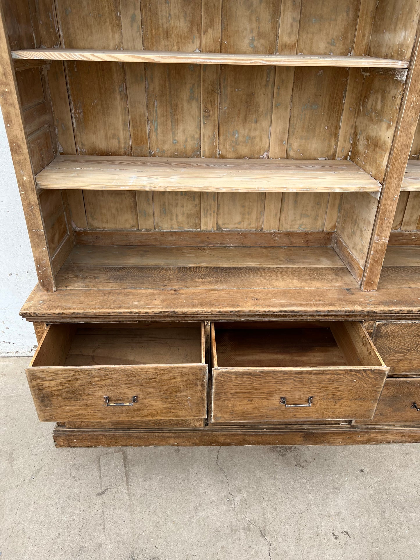 Two Piece, 10-Drawer Store Display Cabinet