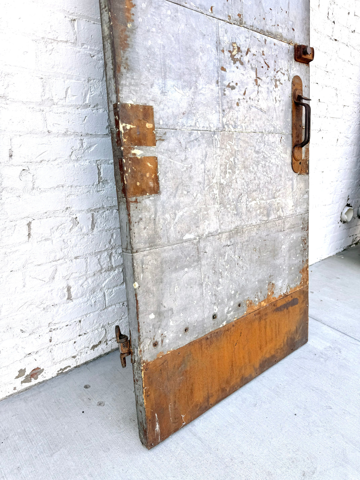 Vintage Industrial Metal Fire Door