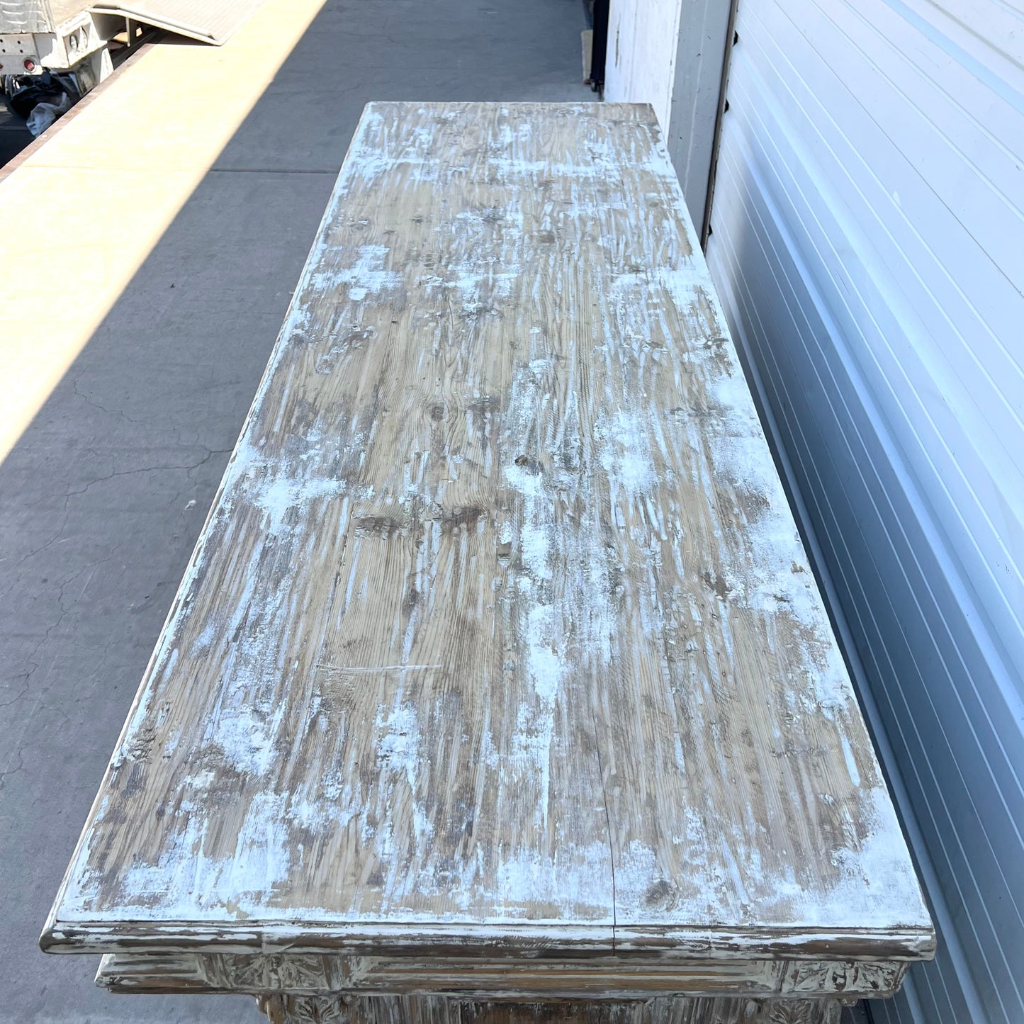 Distressed Painted Store Counter