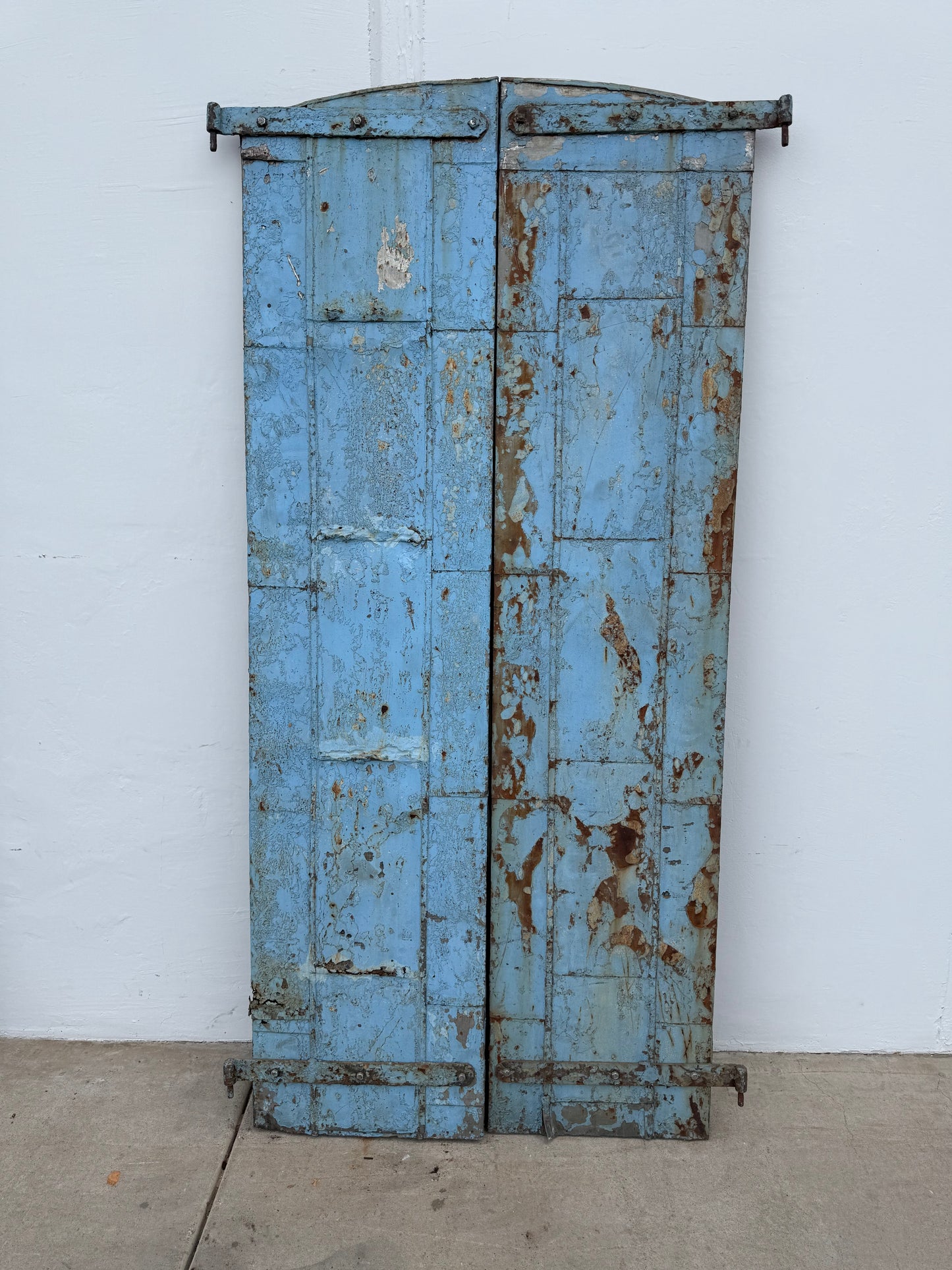 Pair of Industrial Metal Factory Shutter Doors (Large)