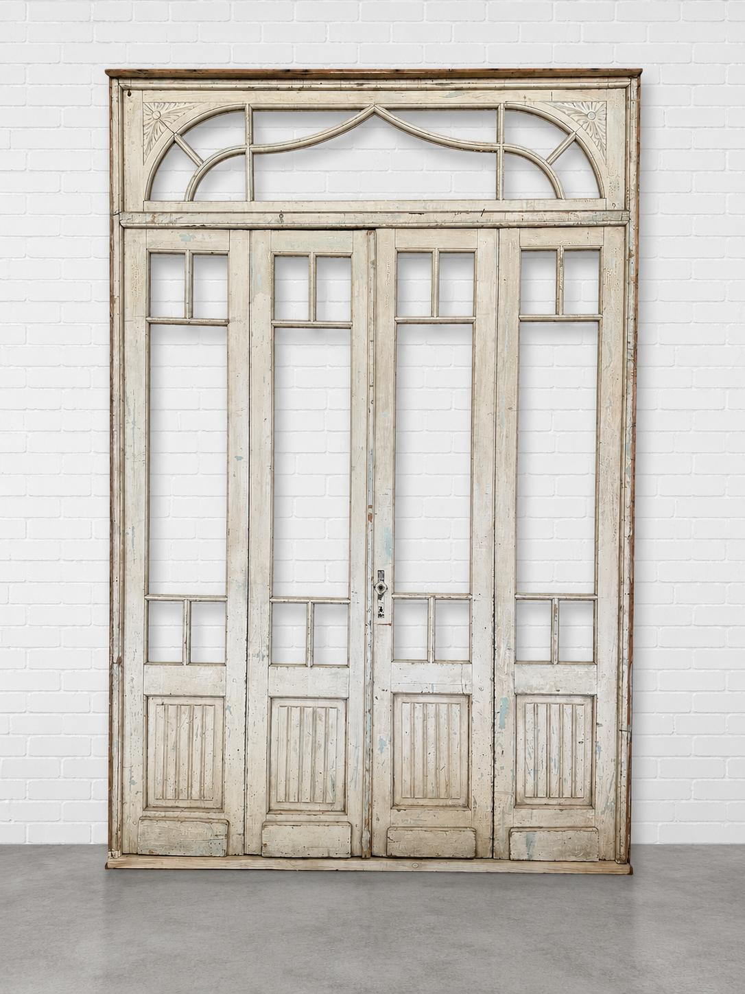 Set of 4 French Doors with Transom Window